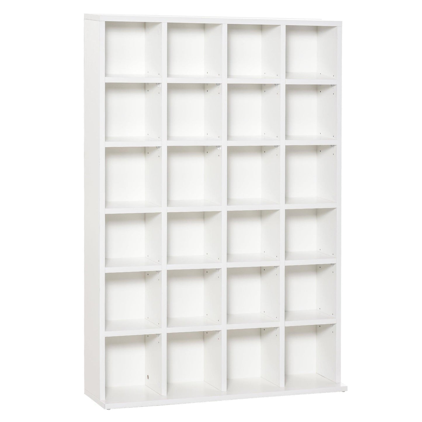 HOMCOM White CD/DVD Storage Shelf - ALL4U RETAILER LTD