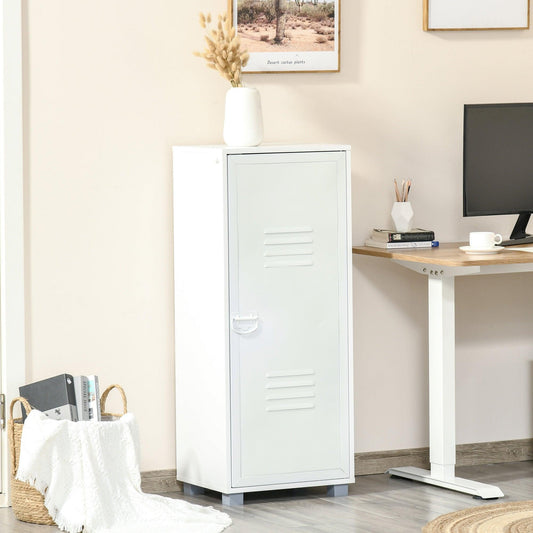 HOMCOM White File Cabinet: Modern Storage - ALL4U RETAILER LTD