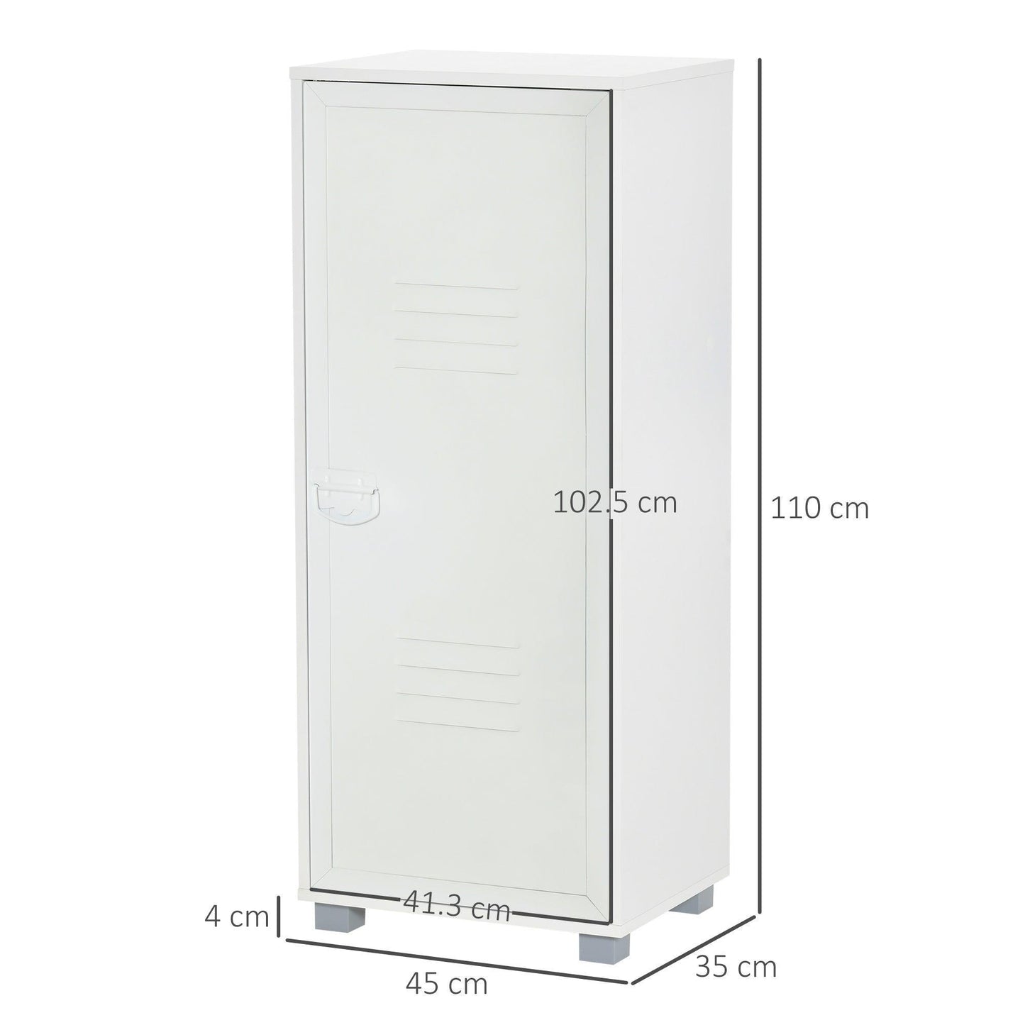 HOMCOM White File Cabinet: Modern Storage - ALL4U RETAILER LTD