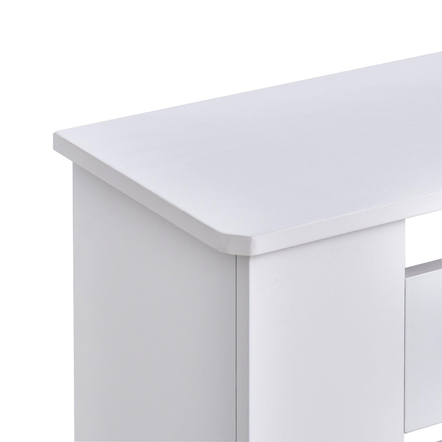 HOMCOM White Radiator Cover - 152cm - Clean Design - ALL4U RETAILER LTD