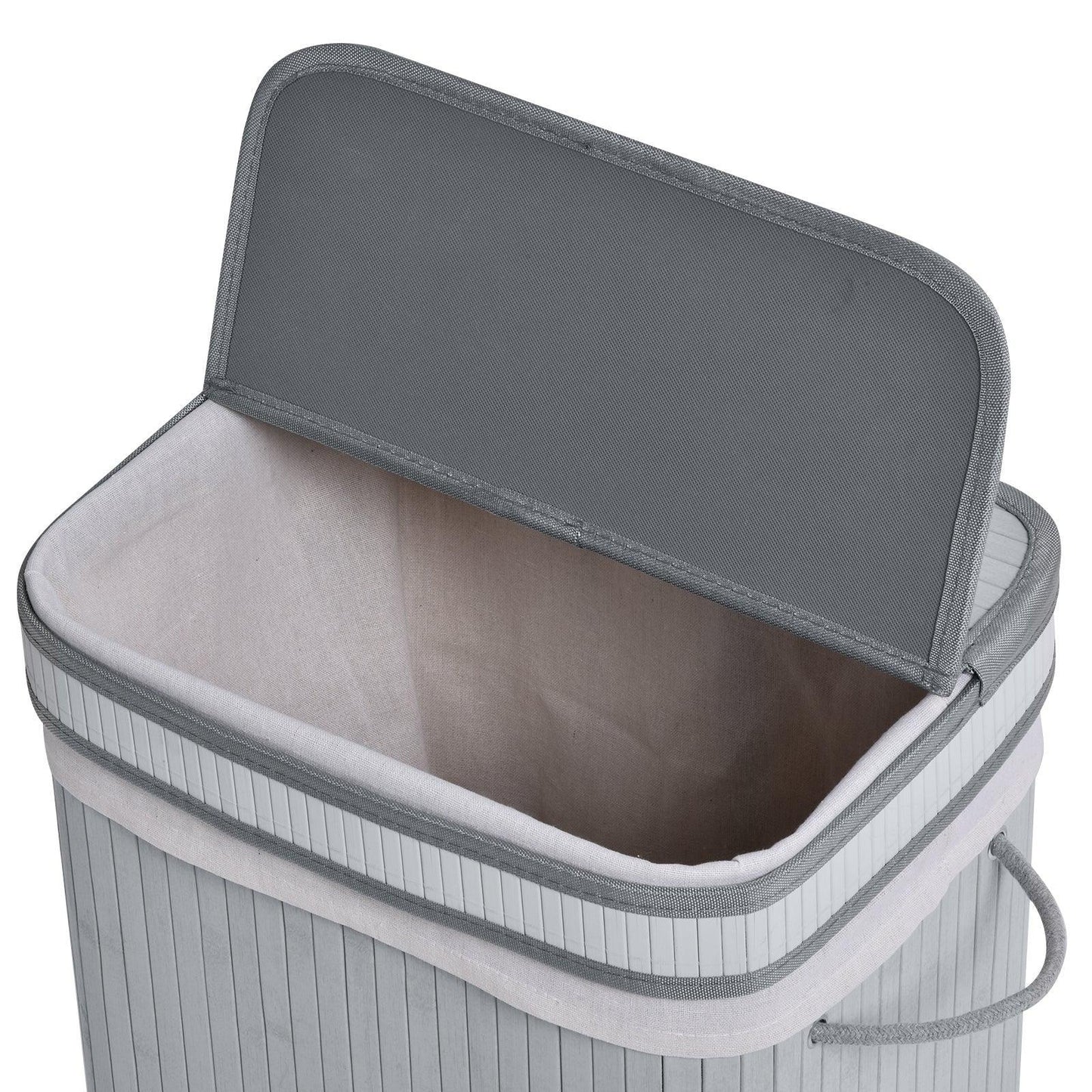 HOMCOM Wooden Laundry Basket - Foldable, 70L - ALL4U RETAILER LTD