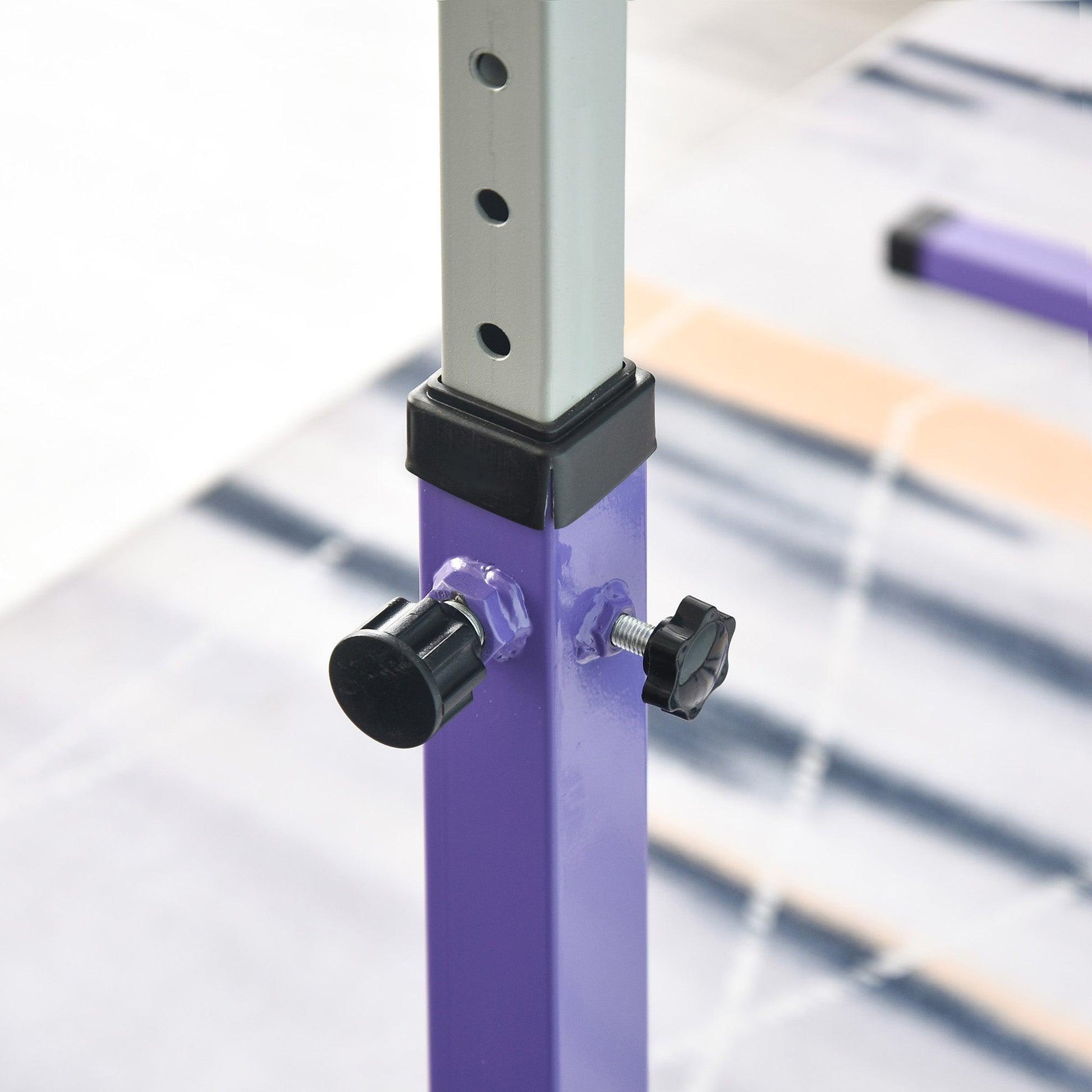 HOMCOMAdjustable Gymnastics Bar for Kids - Purple - ALL4U RETAILER LTD