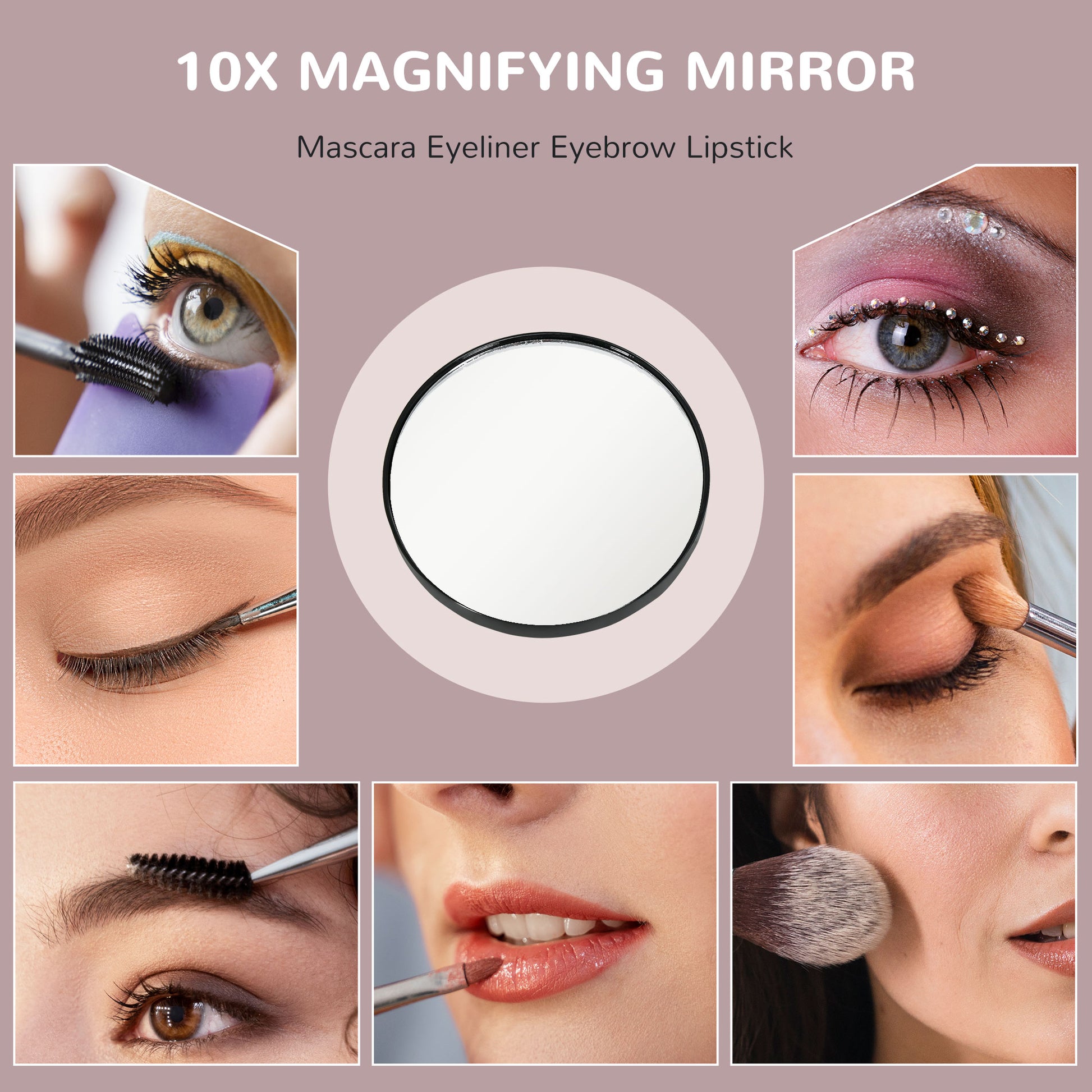 HOMCOM Illuminated Touch Control Makeup Mirror with Adjustable Light Settings - ALL4U RETAILER LTD