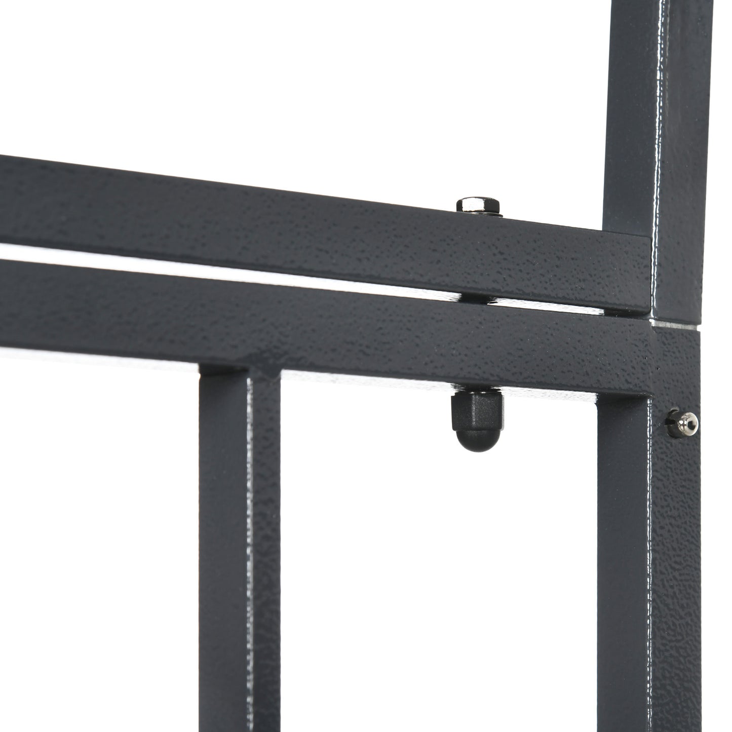 Outsunny Garden Arch With Gates Metal Arbor For Climbing Plants Roses Vines Wedding Arch 114L X 50W X 206H Cm Dark Grey
