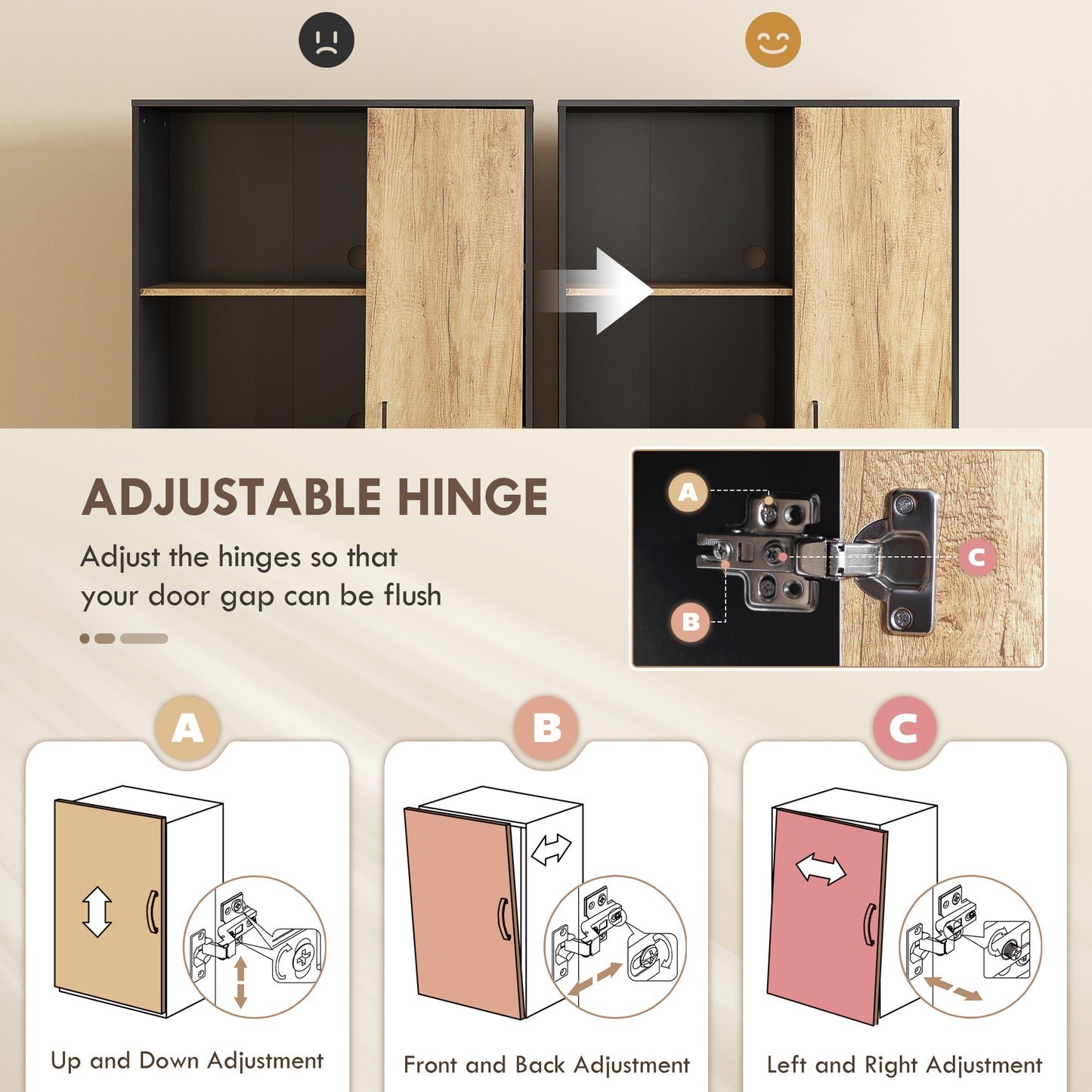 HOMCOM Tall Kitchen Cupboard Freestanding Pantry Cabinet With Adjustable Shelves And Drawers Soft Close Door 160cm