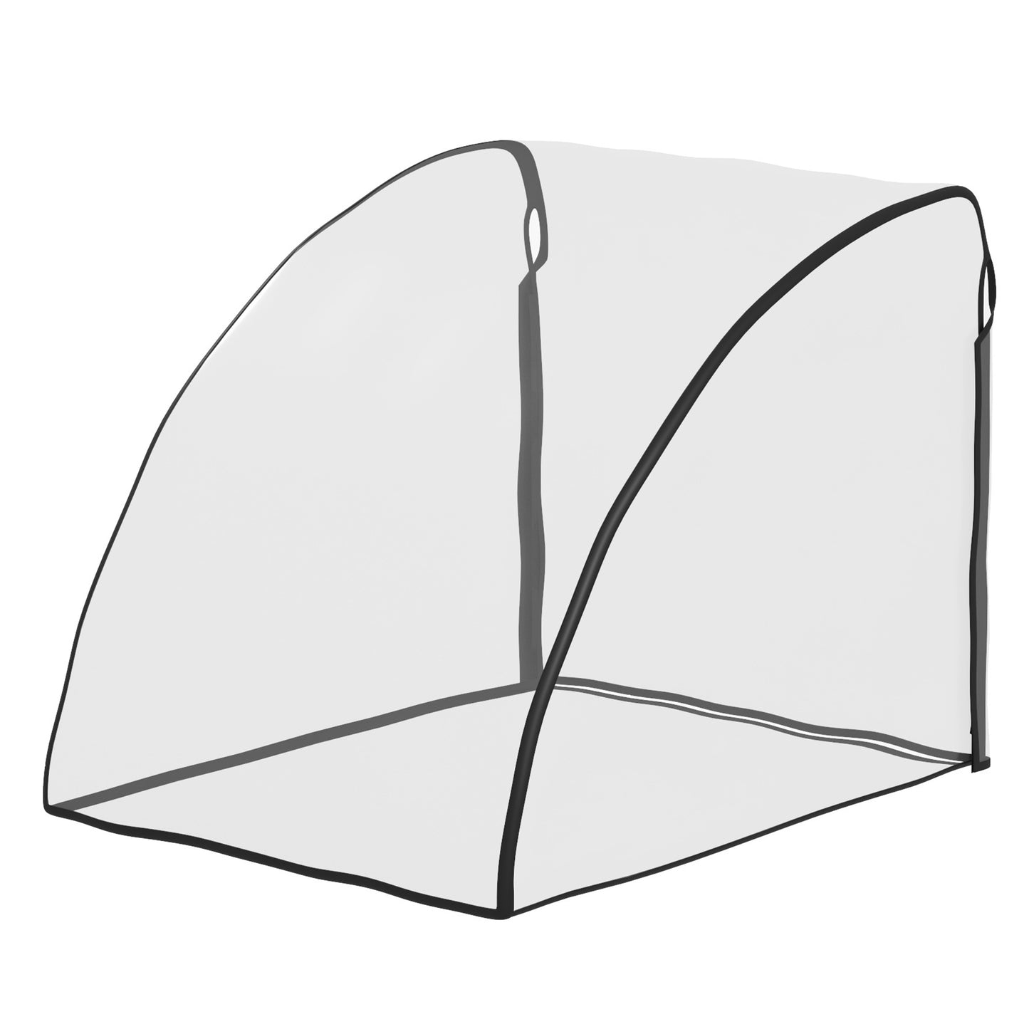 HOMCOM Baby Bike Trailer Cover Waterproof Universal Rain Shield for All Weather Protection 76x61x61 cm