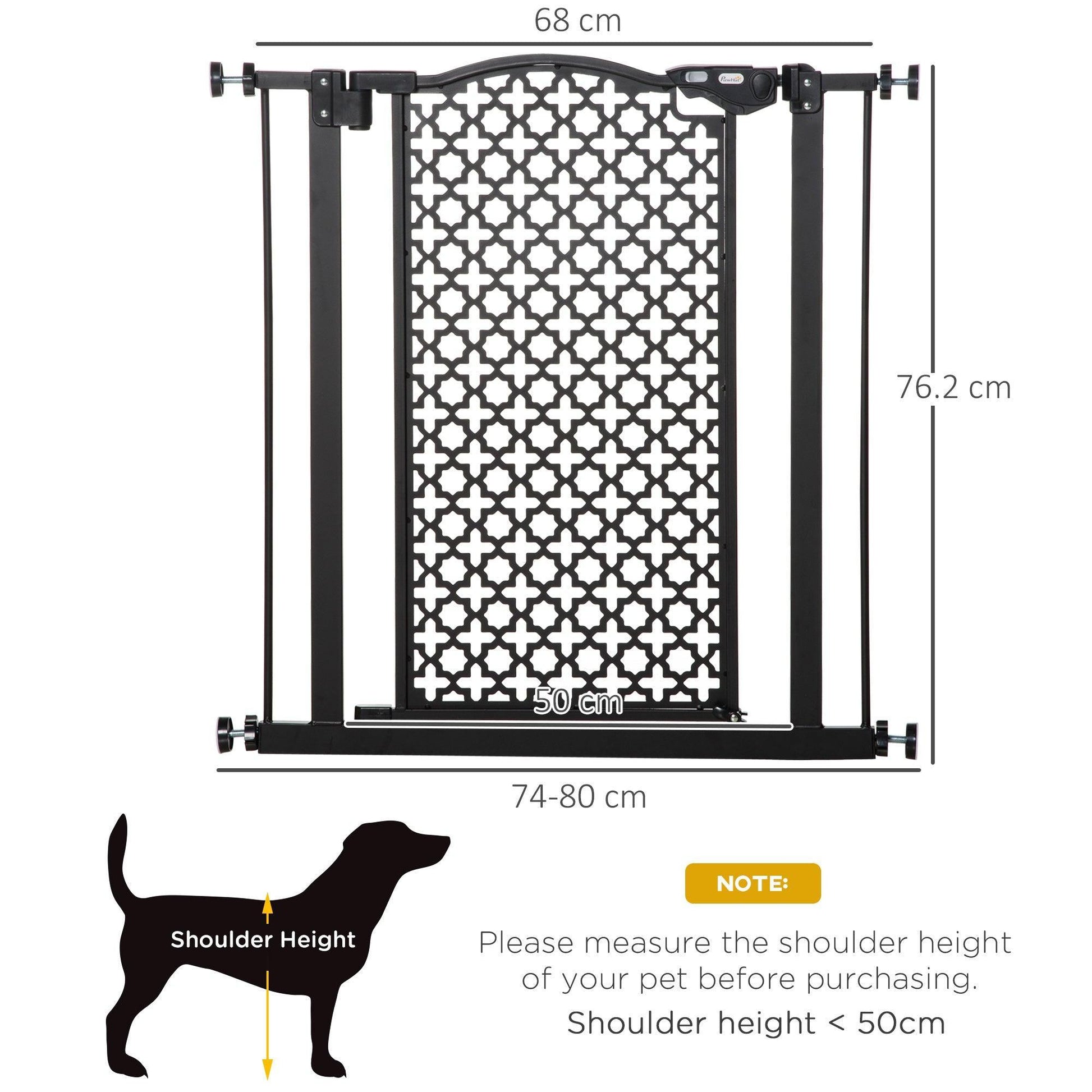 PawHut Pet Safety Gate: Easy and Secure - ALL4U RETAILER LTD