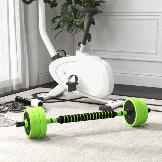 SPORTNOW 40kg Multi-Function Adjustable Dumbbell and Weight Set - Green - ALL4U RETAILER LTD