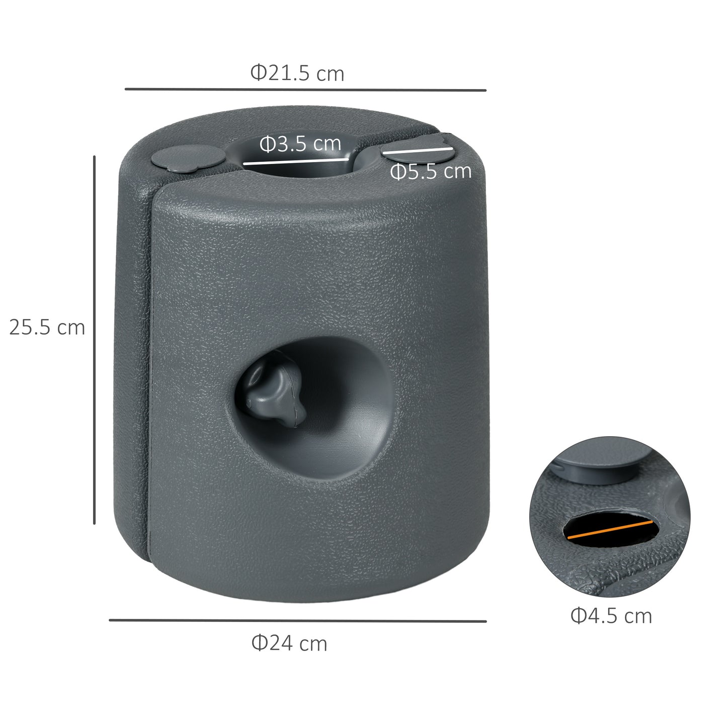 Outsunny HDPE Tent Weights Set of 4 Canopy Weights Fill with Water or Sand UV Resistant Outdoor Gazebo Anchors 48 kg