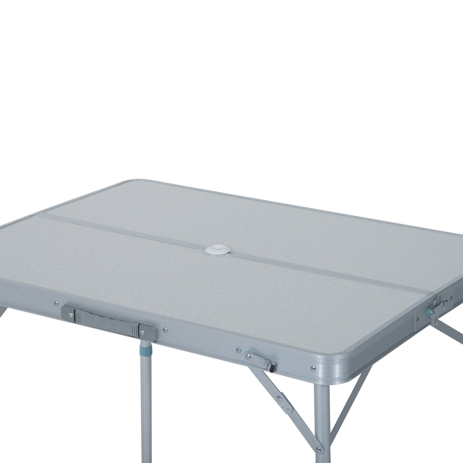 Outsunny Portable Aluminum Folding Picnic Table and Chairs Set for Camping and BBQ - ALL4U RETAILER LTD