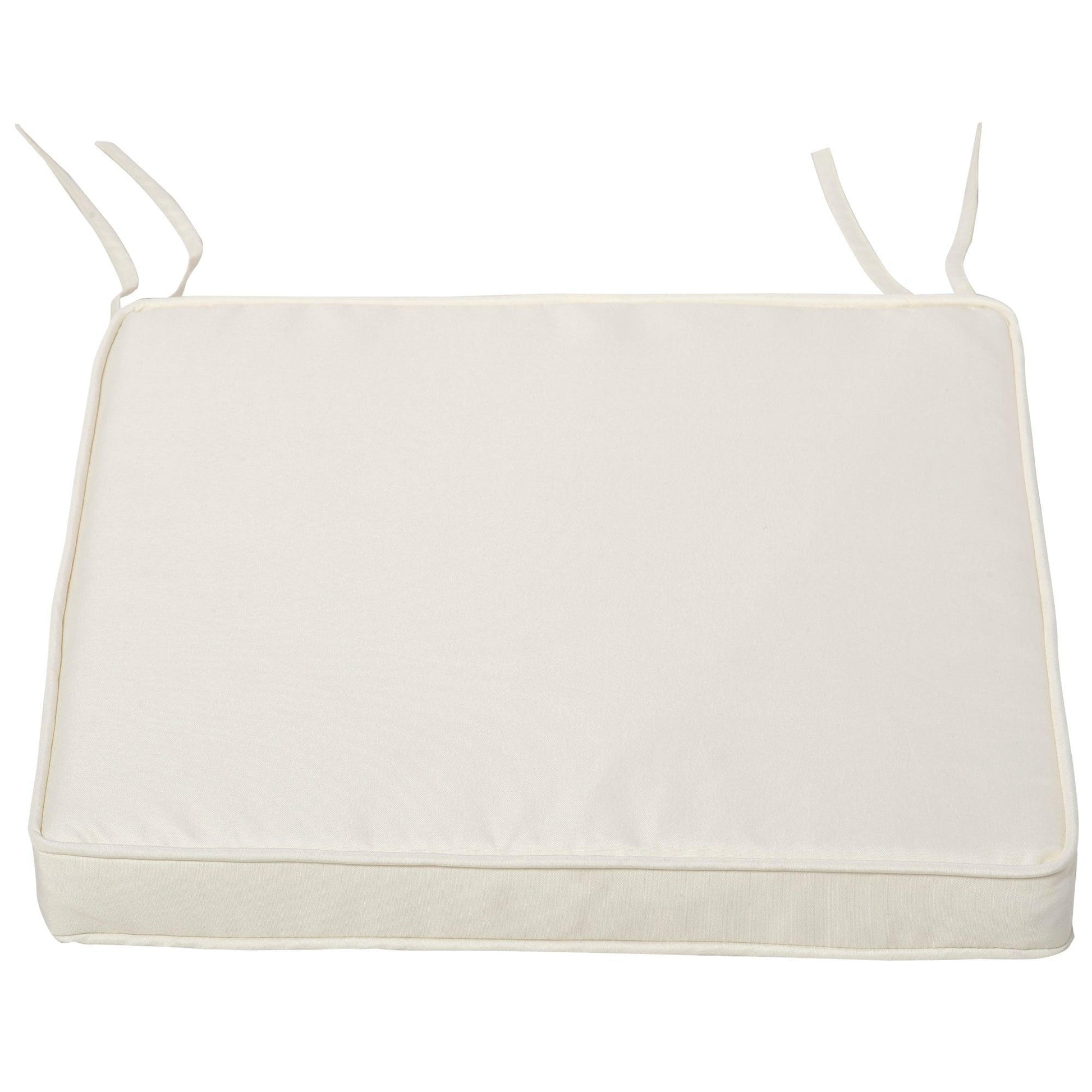 Outsunny White Garden Bench Cushion - ALL4U RETAILER LTD