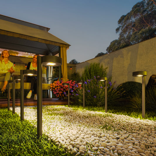 Outsunny Solar Lights Outdoor Garden Stake 8 Pack Pathway Lighting LED Auto On Off IP44 Waterproof Plastic
