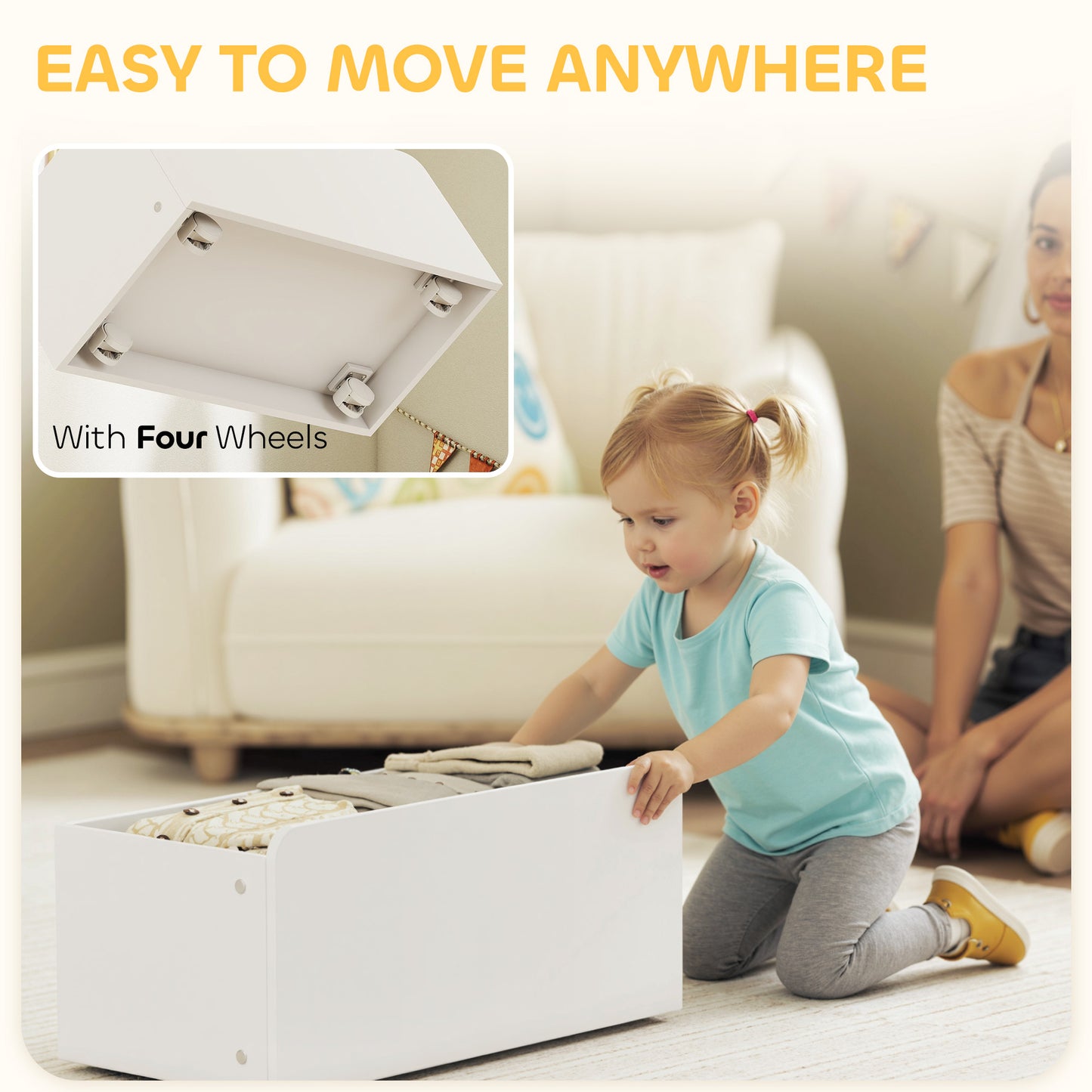 AIYAPLAY 3 Tier Toy Organiser Shelf With 6 Removable Bins Multicoloured For Bedroom Nursery