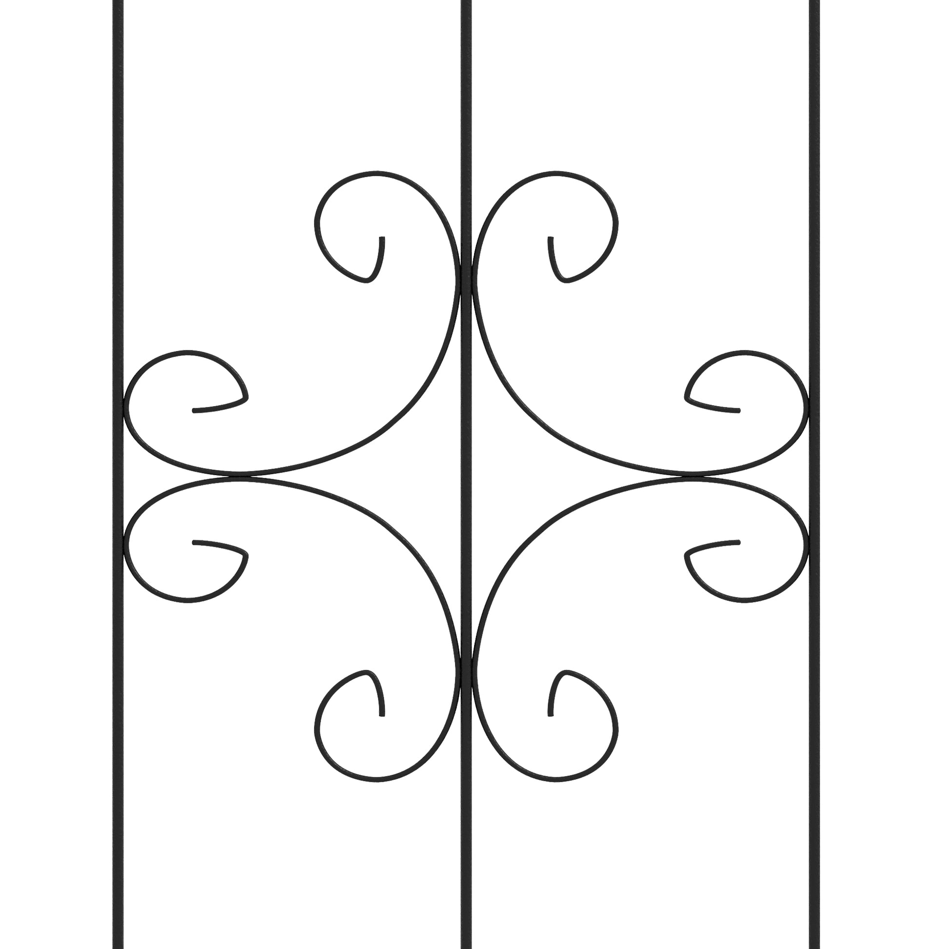 Outsunny Set of 2 Outdoor Metal Climbing Plant Trellis with Arrow Design for Garden Support - ALL4U RETAILER LTD