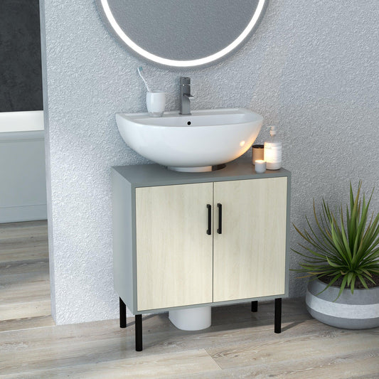 Kleankin Bathroom Storage Cabinet 60x30cm - ALL4U RETAILER LTD