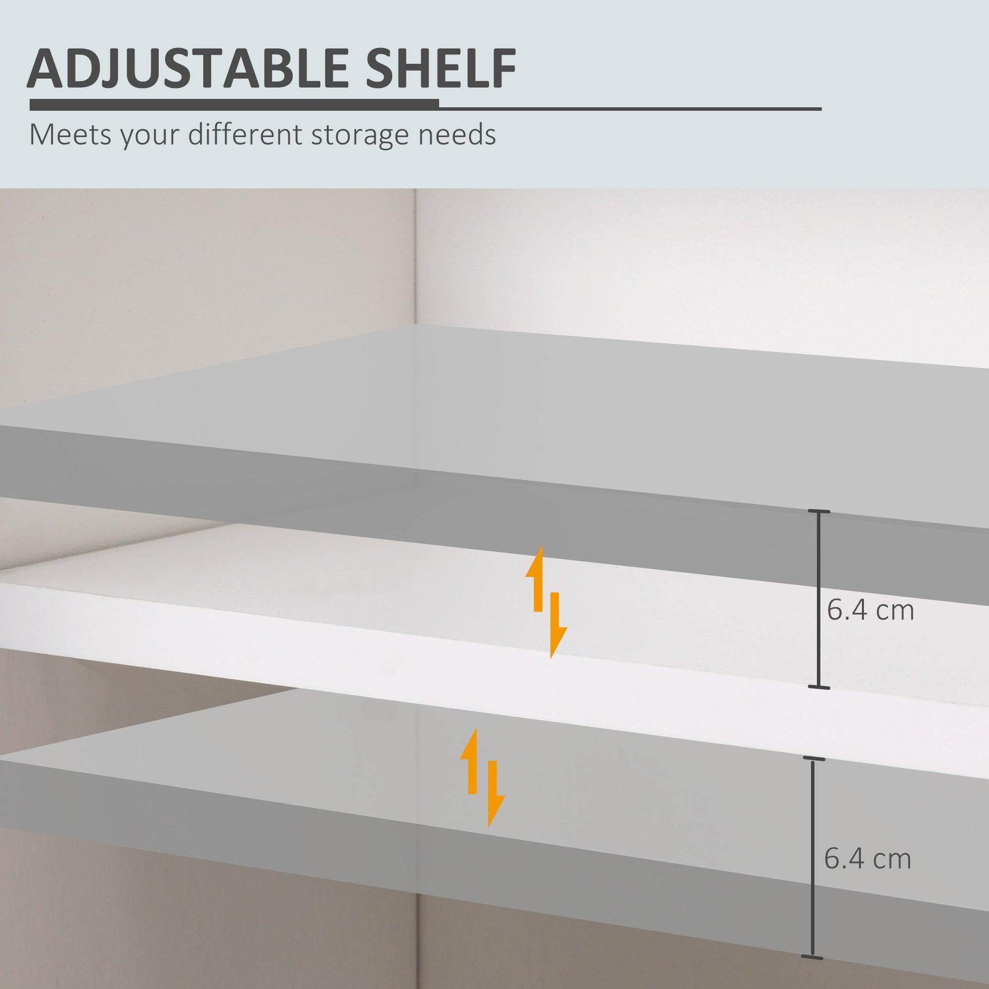 Kleankin White Under Sink Storage Cabinet - ALL4U RETAILER LTD