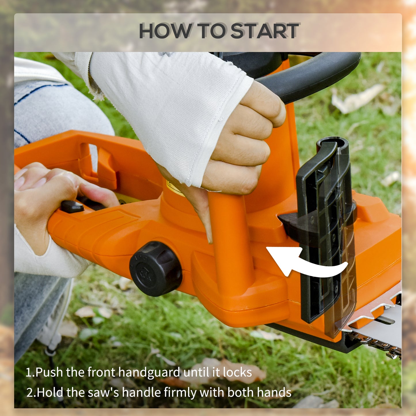 Durhand 2000W Electric Chainsaw 16 Inch Aluminium Blade Corded With Auto Lubrication And 13 Mps Chain Speed