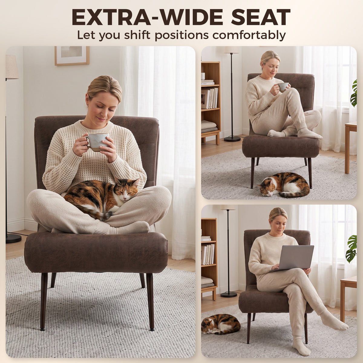 HOMCOM Upholstered Lounge Chair With Footstool And Lumbar Pillow