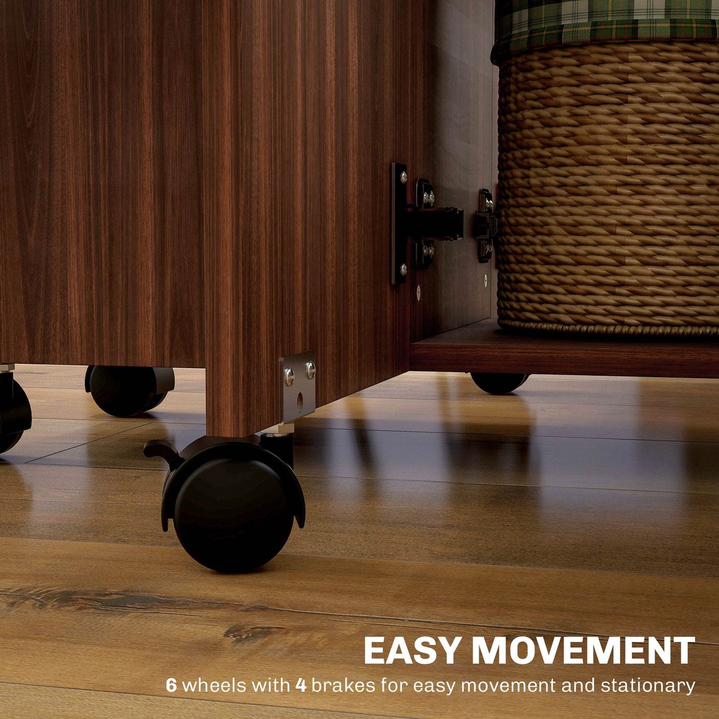 Compact Expandable Drop Leaf Dining Table for Six - Rustic Brown Finish - ALL4U RETAILER LTD