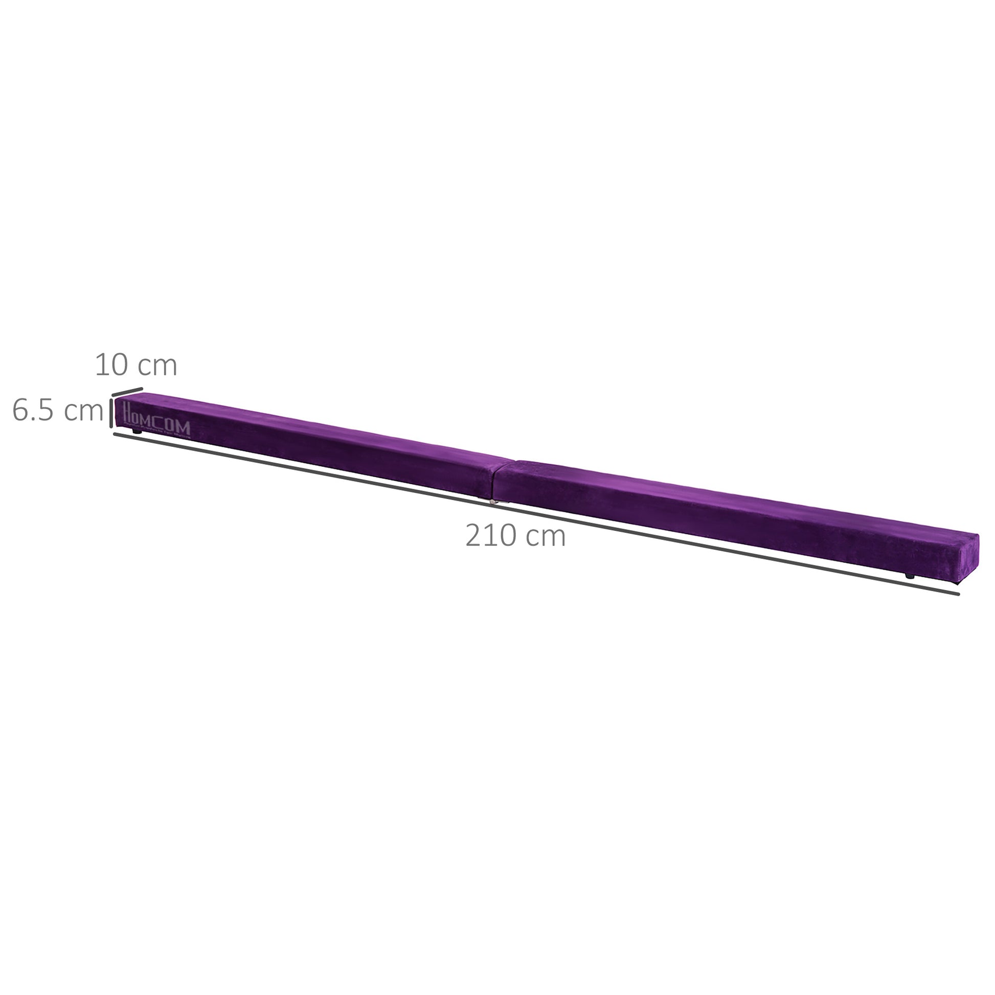 HOMCOM 2.1m Foldable Balance Beam Trainer - Purple - ALL4U RETAILER LTD