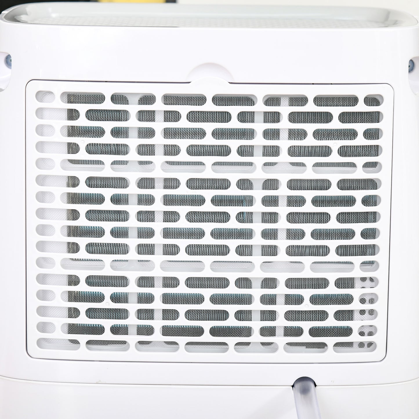 HOMCOM 12L/Day Compact Dehumidifier with 24H Timer, Humidity Control, and Mobility Wheels - White - ALL4U RETAILER LTD