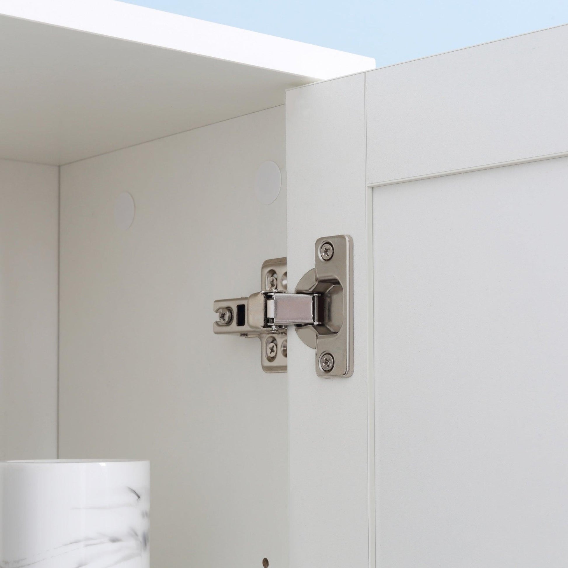 Kleankin Tall Bathroom Storage Cabinet - Freestanding Floor Cabinet - ALL4U RETAILER LTD