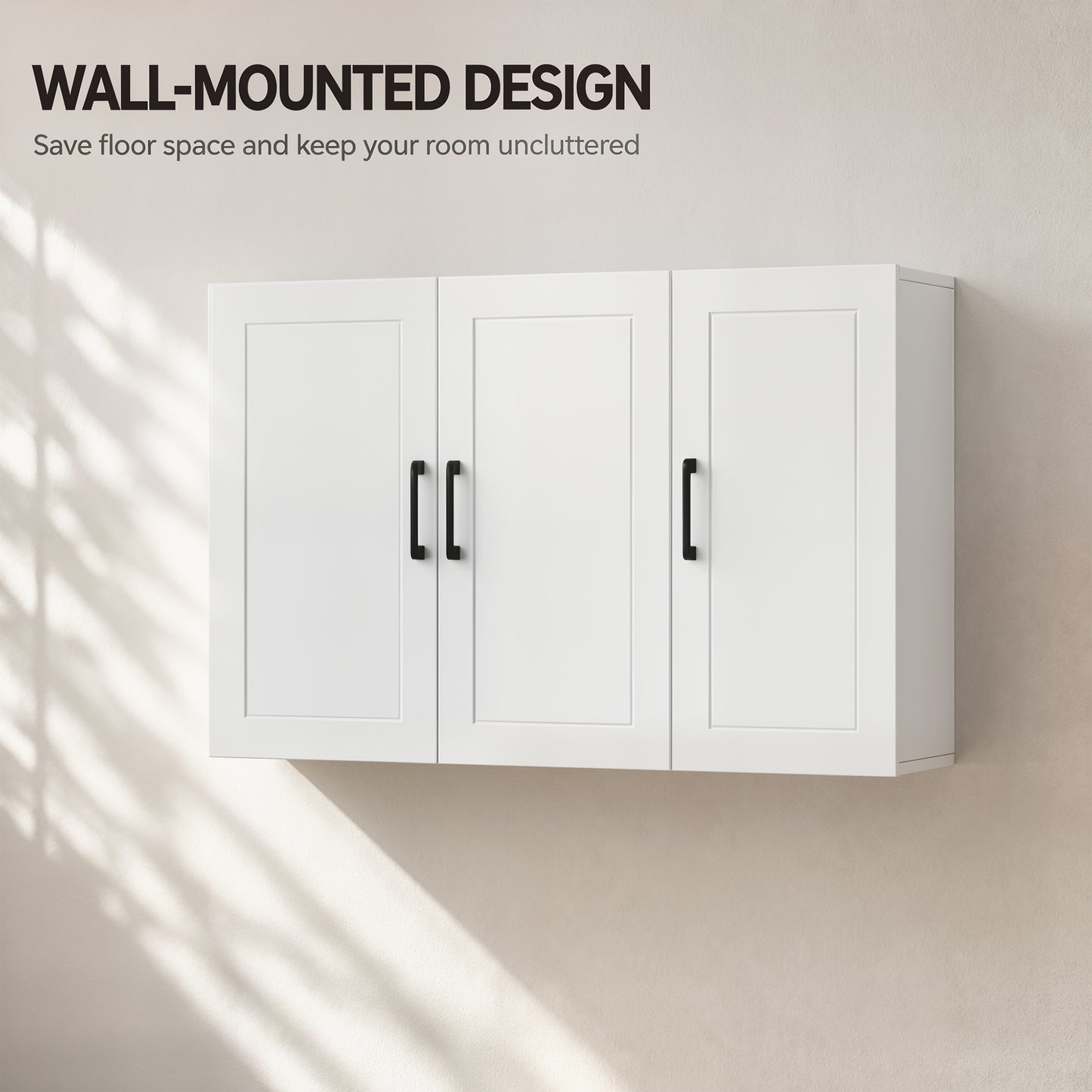 HOMCOM White Wall Cabinet For Bathroom Over Toilet Space Saver With Adjustable Shelves And Soft Close Doors