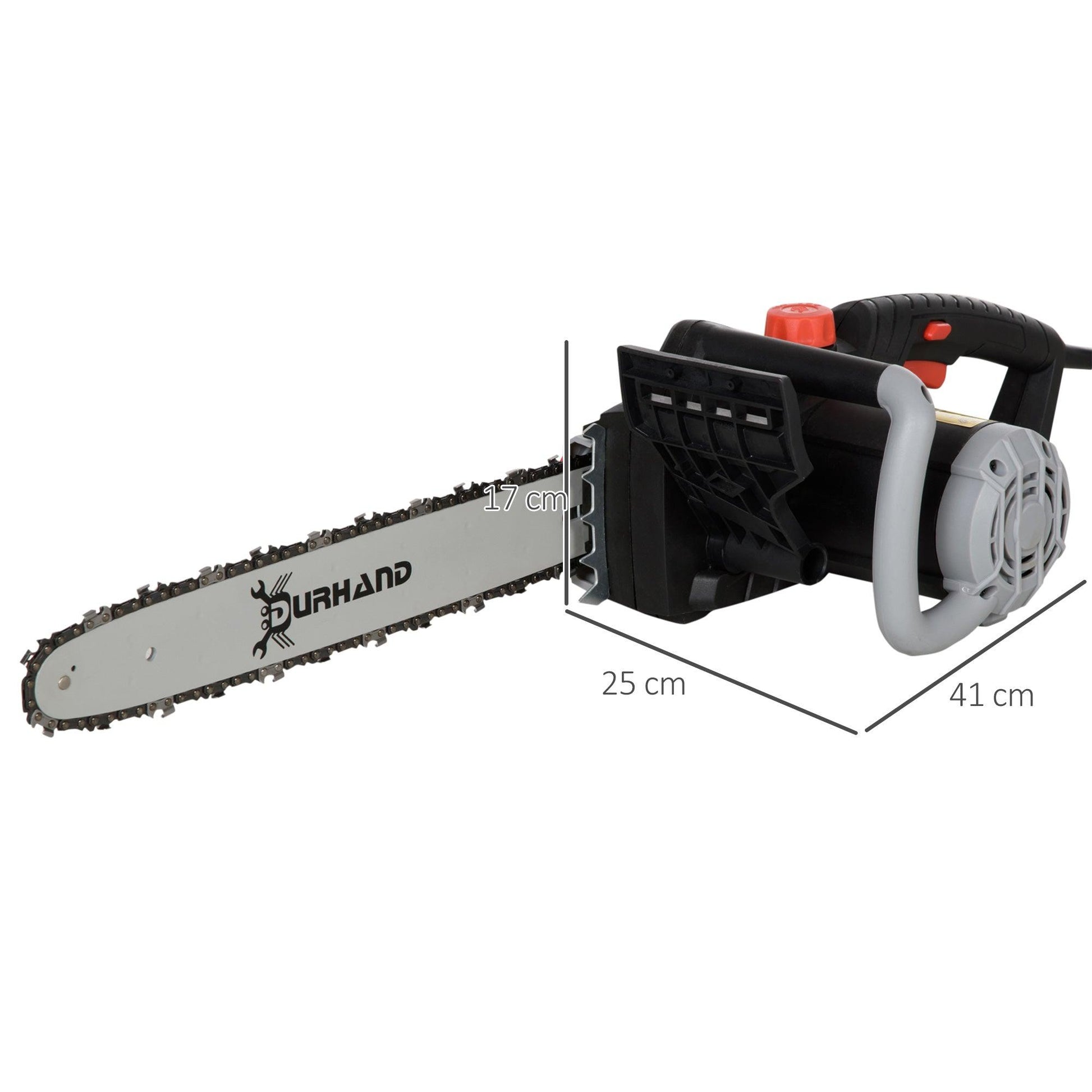 DURHAND 1600W Electric Chainsaw Power Saw w/ Double Brake and Auto Lubrication - ALL4U RETAILER LTD