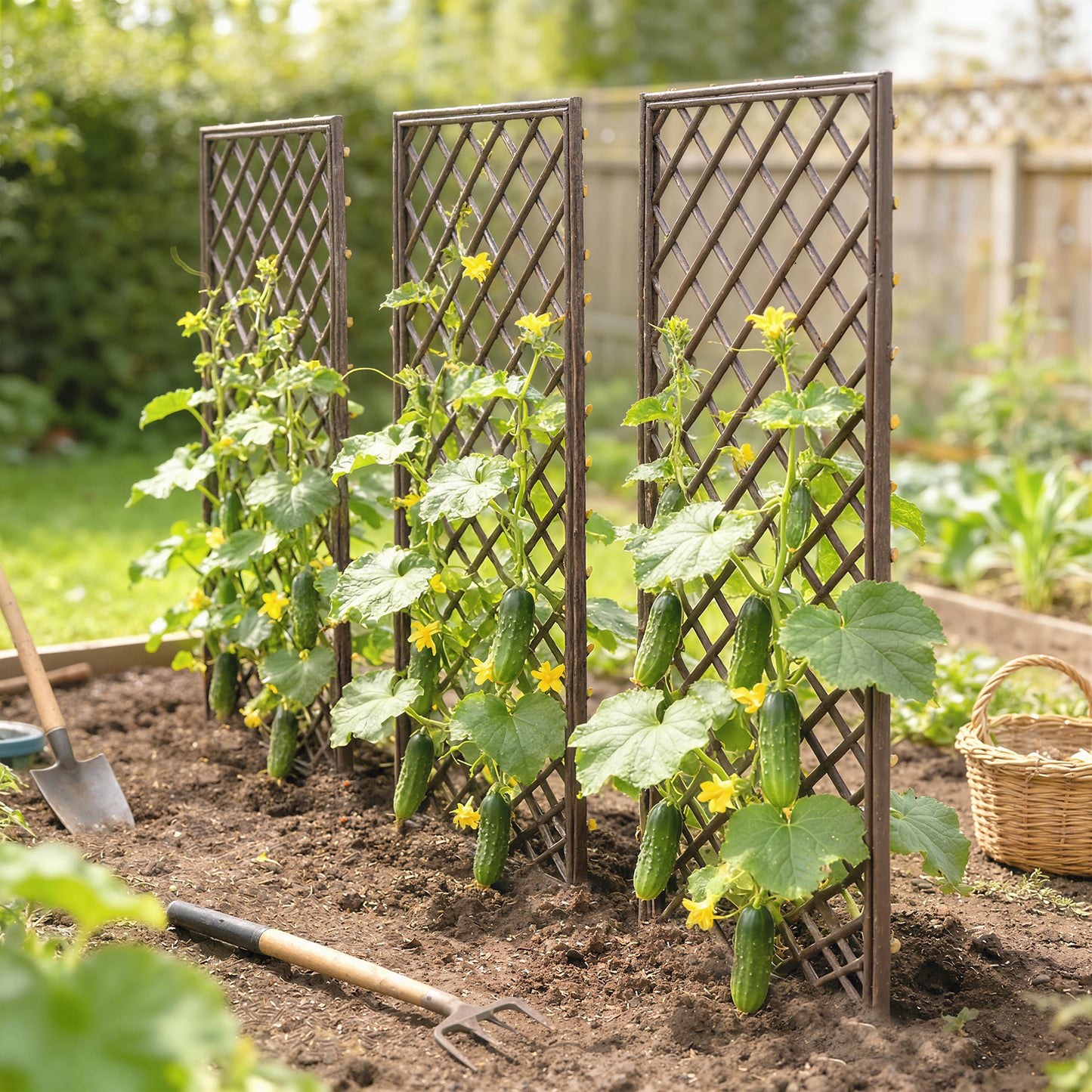 Outsunny Garden Trellis Arch Hand Woven Natural Wicker For Climbing Plants Outdoor Decor