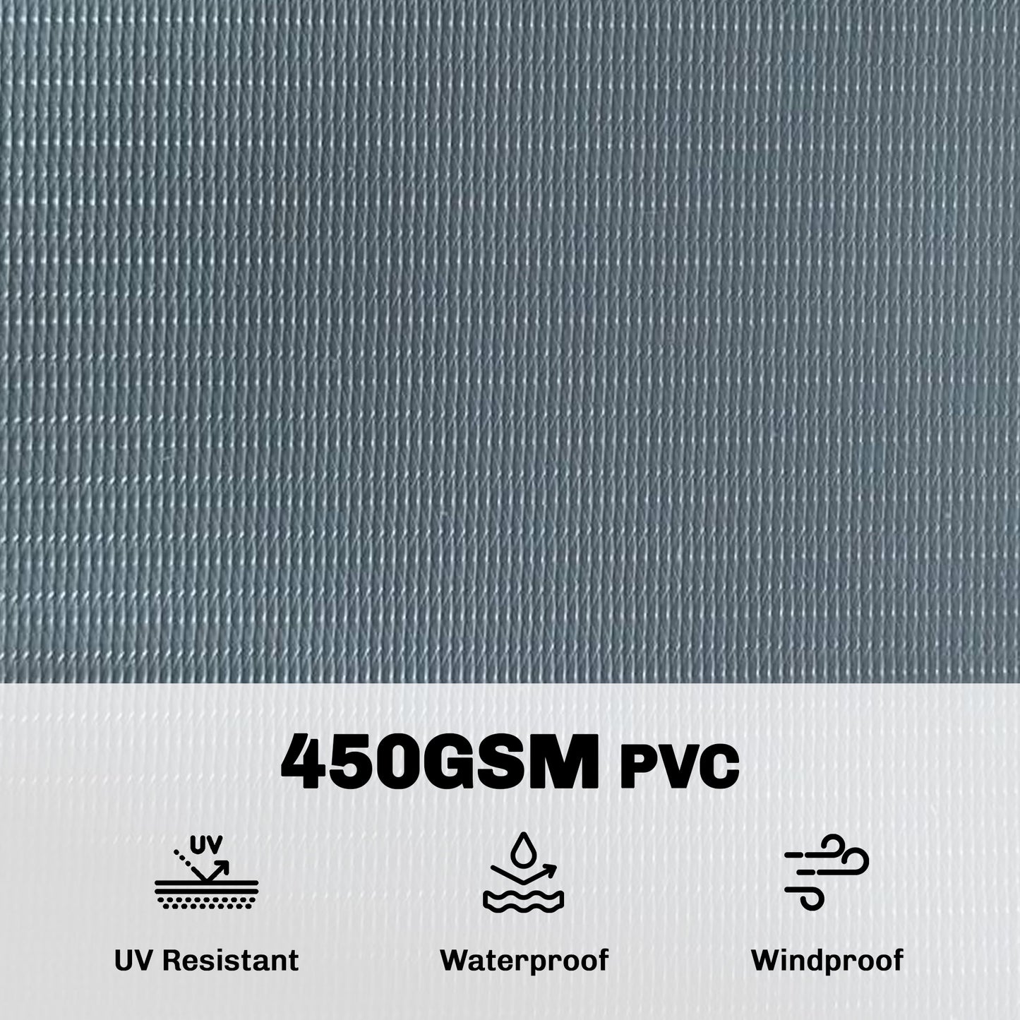Outsunny Privacy Garden Screen Fence Set 2 Pieces UV Resistant Waterproof Windbreak Fencing 35m By 19cm Grey