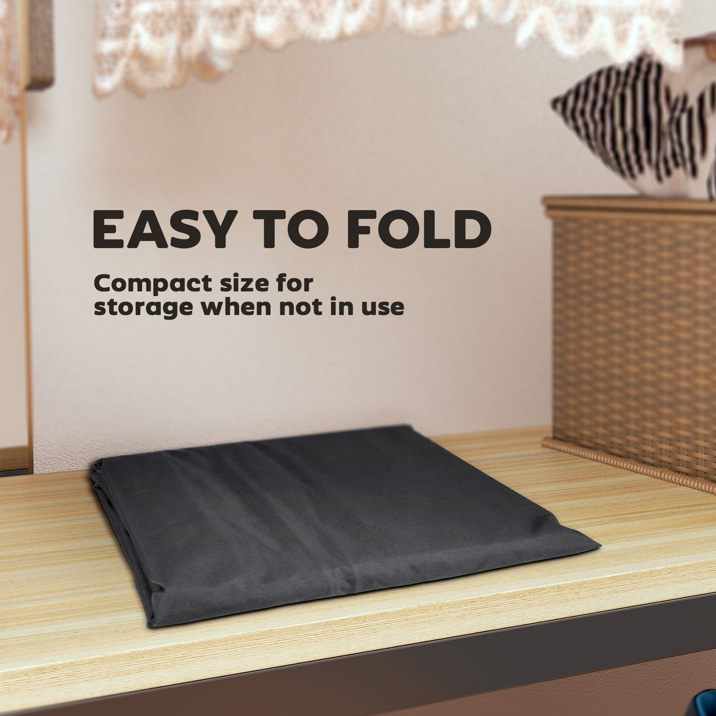 Outsunny 720 L Waterproof Garden Cushion Storage Bag Black Outdoor Cushion And Patio Accessory Storage