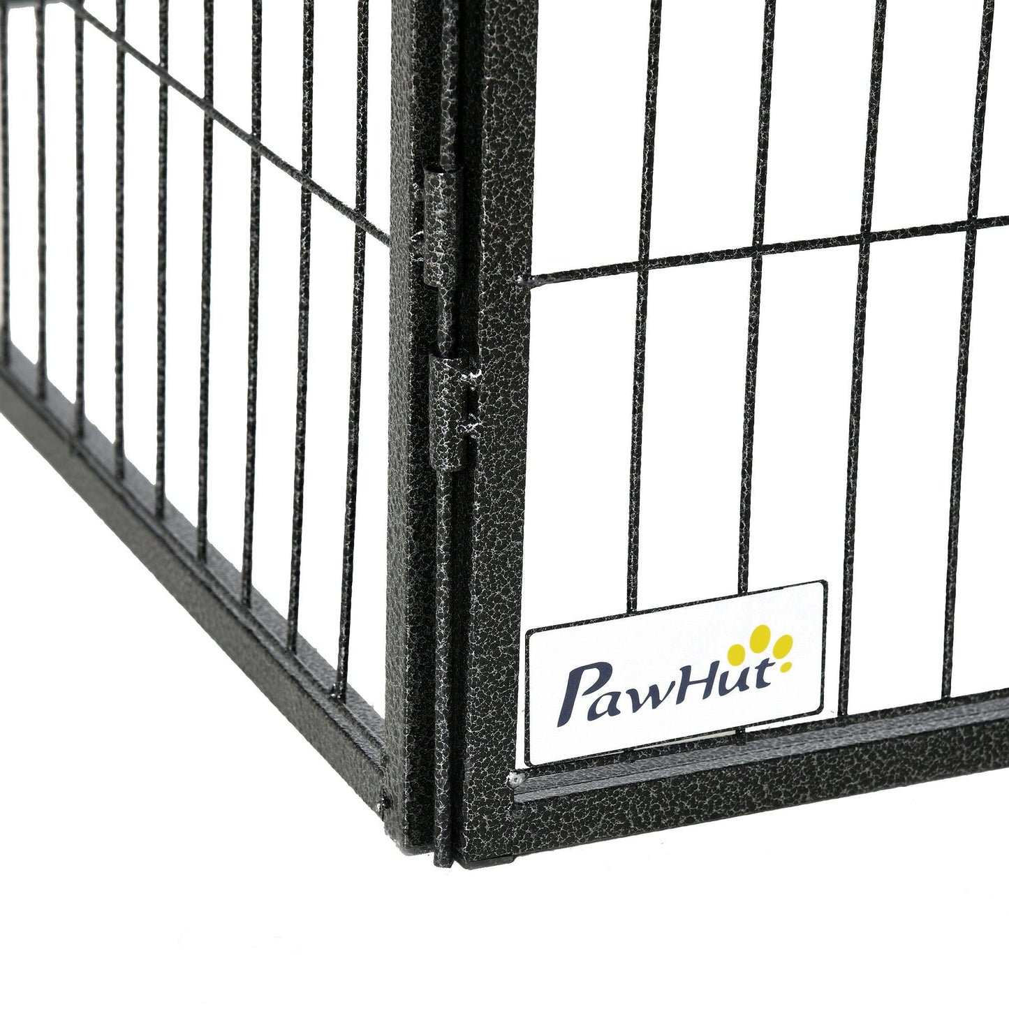 PawHut Foldable Pet Playpen, 12 Panels Dog Exercise Fence, 2 Doors Locking Latch - ALL4U RETAILER LTD