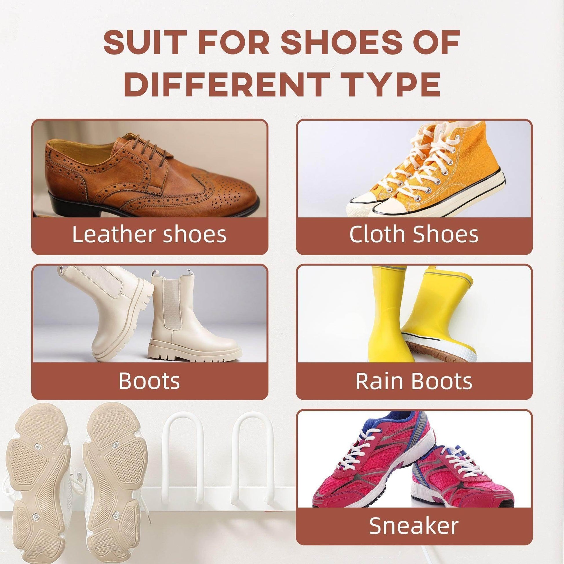 HOMCOM Shoe Dryer: Wall Mounted Electric Warmers - ALL4U RETAILER LTD