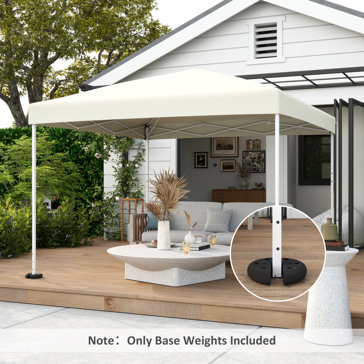 Outsunny Pop Up Canopy Tent Weight Set Of 4 Leg Weights For Marquee Party Tent Outdoor Canopy Secure Ground 8.8 KG