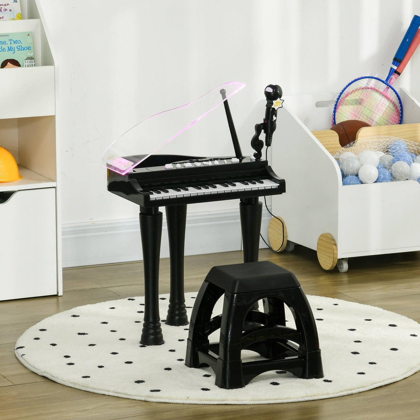 AIYAPLAY 32-Key Kids Piano Keyboard with Stool and Lights - ALL4U RETAILER LTD