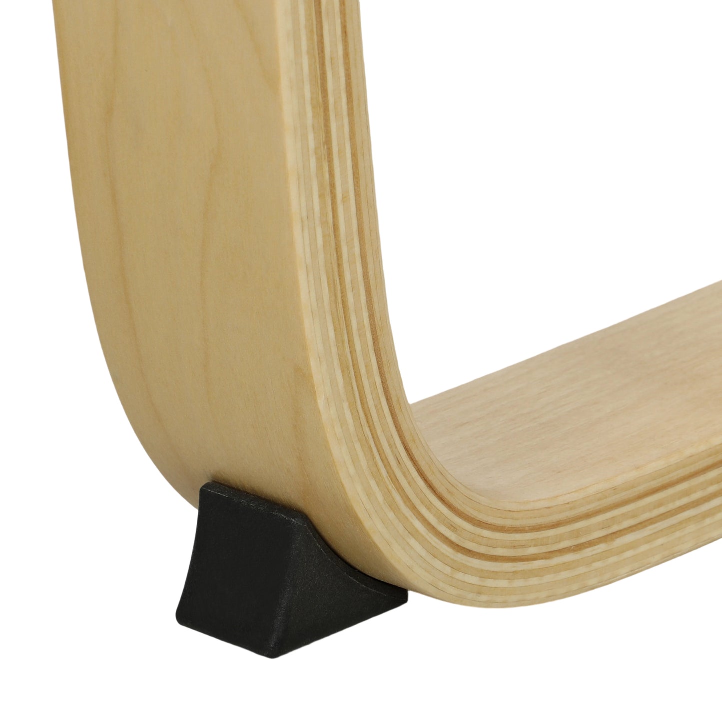 HOMCOM Curved Wooden Accent Armchair With Adjustable Footrest 12cm Padded Seat Velvet Feel Upholstery Light Brown