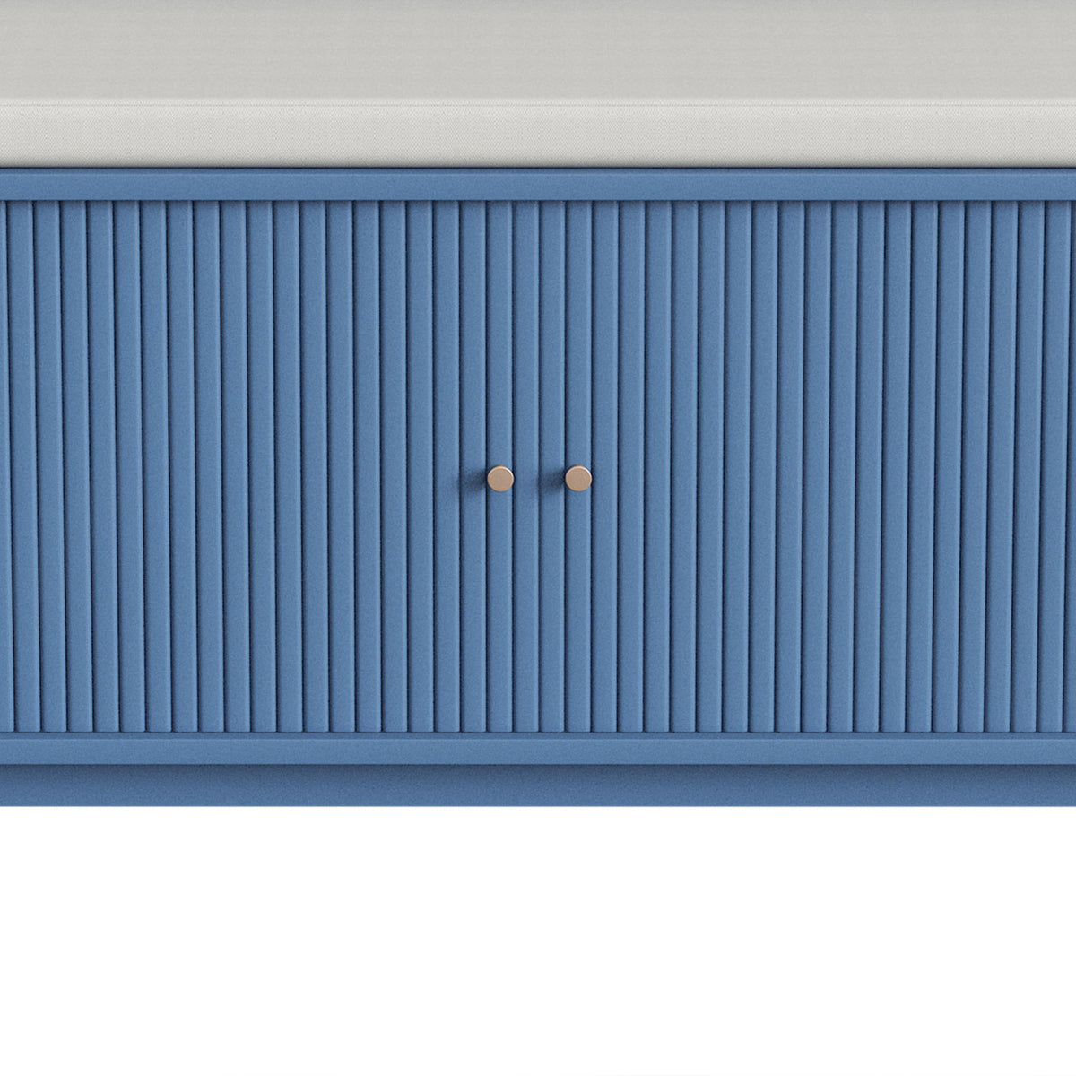 HOMCOM Hallway Storage Unit With Shoe Cabinet Bench And 5 Coat Hooks Blue
