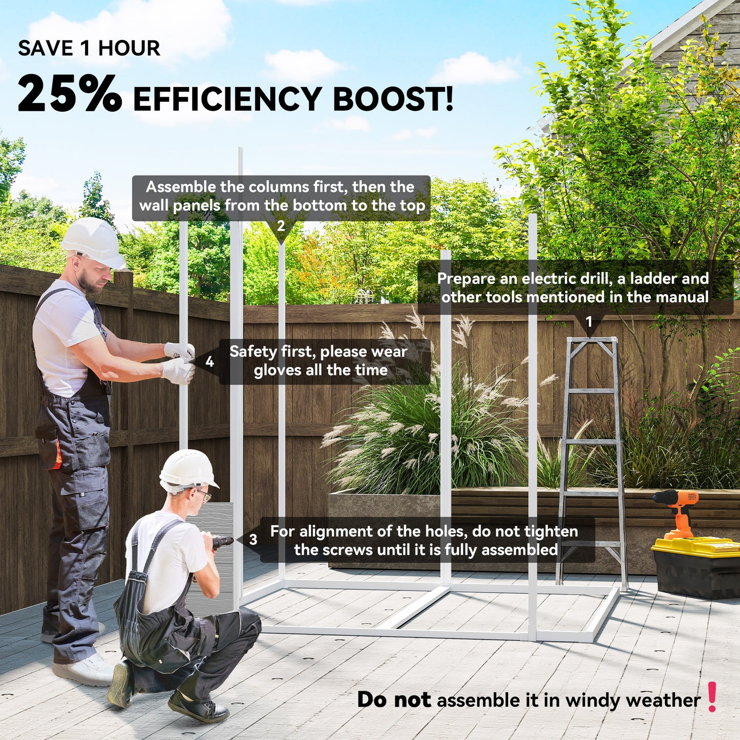 Outsunny 6 By 6ft Wood Effect Resin Garden Tool Shed With Floor Window Lockable Doors And Vents Grey