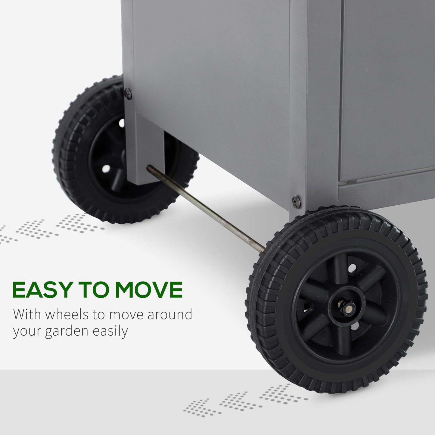 Outsunny 4 Burner And 1 Side Burner Gas BBQ Grill With Wheels Warming Rack And Side Shelves For Garden Party Camping