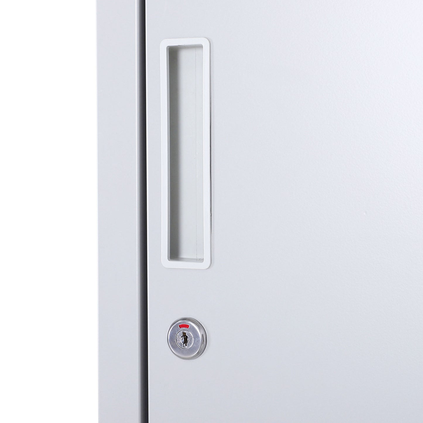 Vinsetto Locker Cabinet Storage Cold Rolled Steel With Shelves Vertical Cupboard Grey 38 x 46 x 180 cm