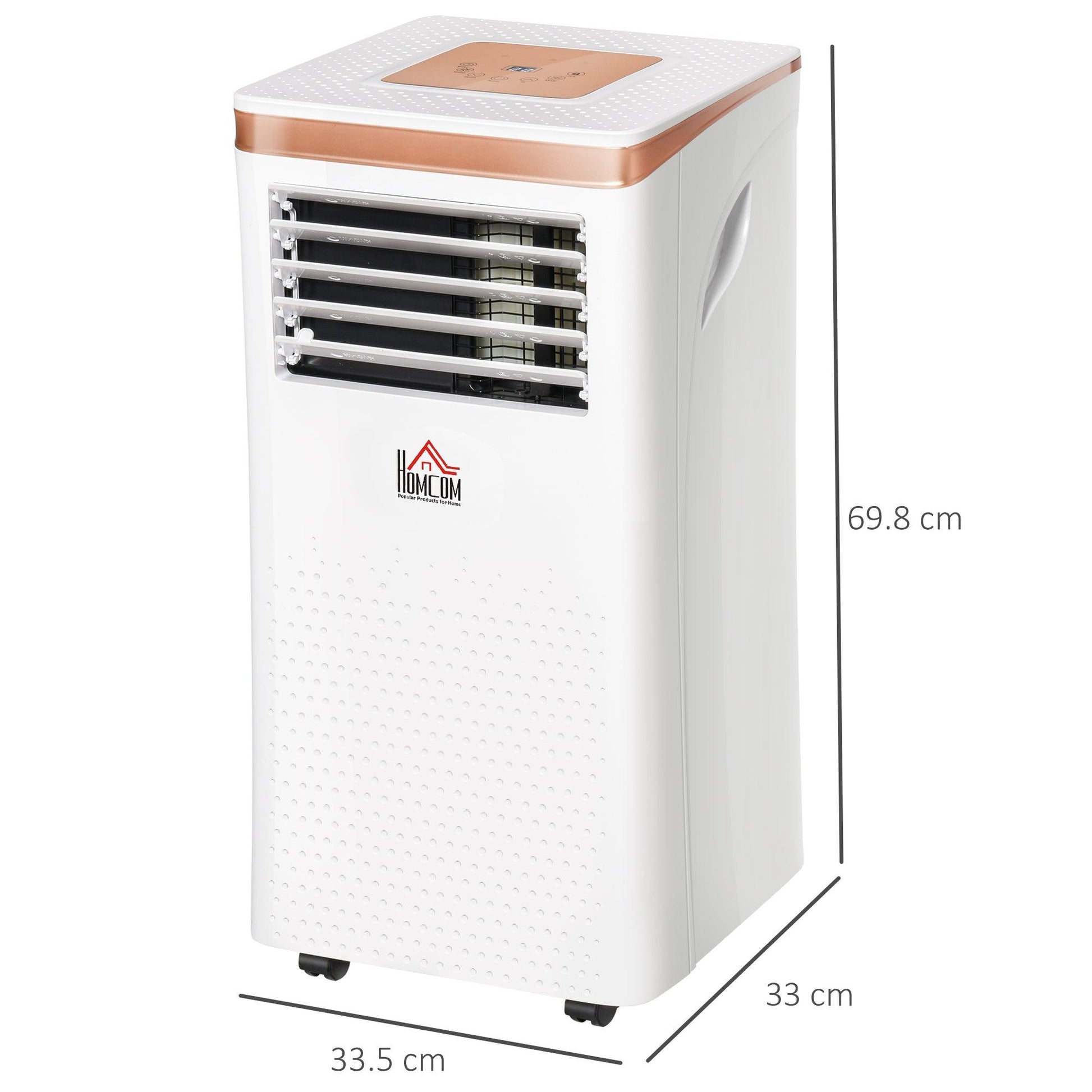 HOMCOM 7000 BTU Portable Air Conditioner with Remote - ALL4U RETAILER LTD