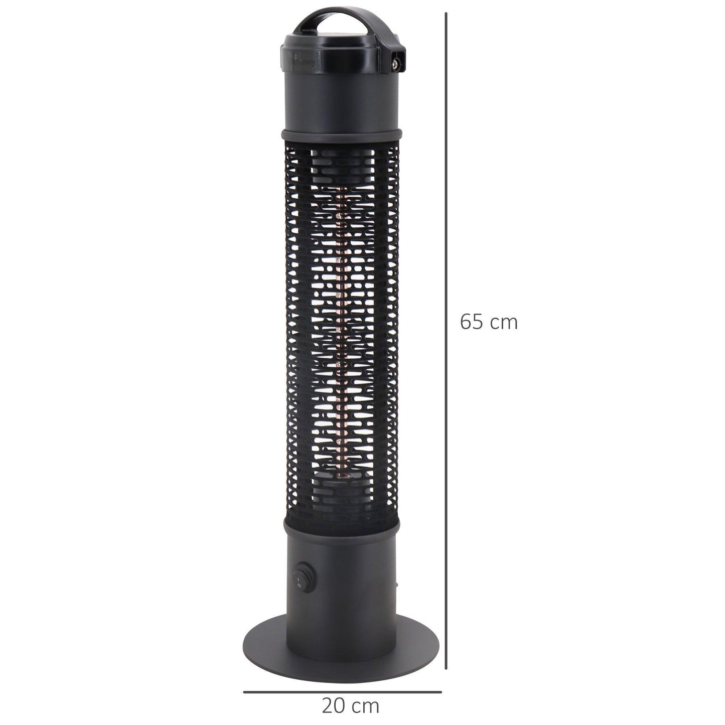 Outsunny 1.2kW Patio Heater – Infrared Electric, Weatherproof - ALL4U RETAILER LTD