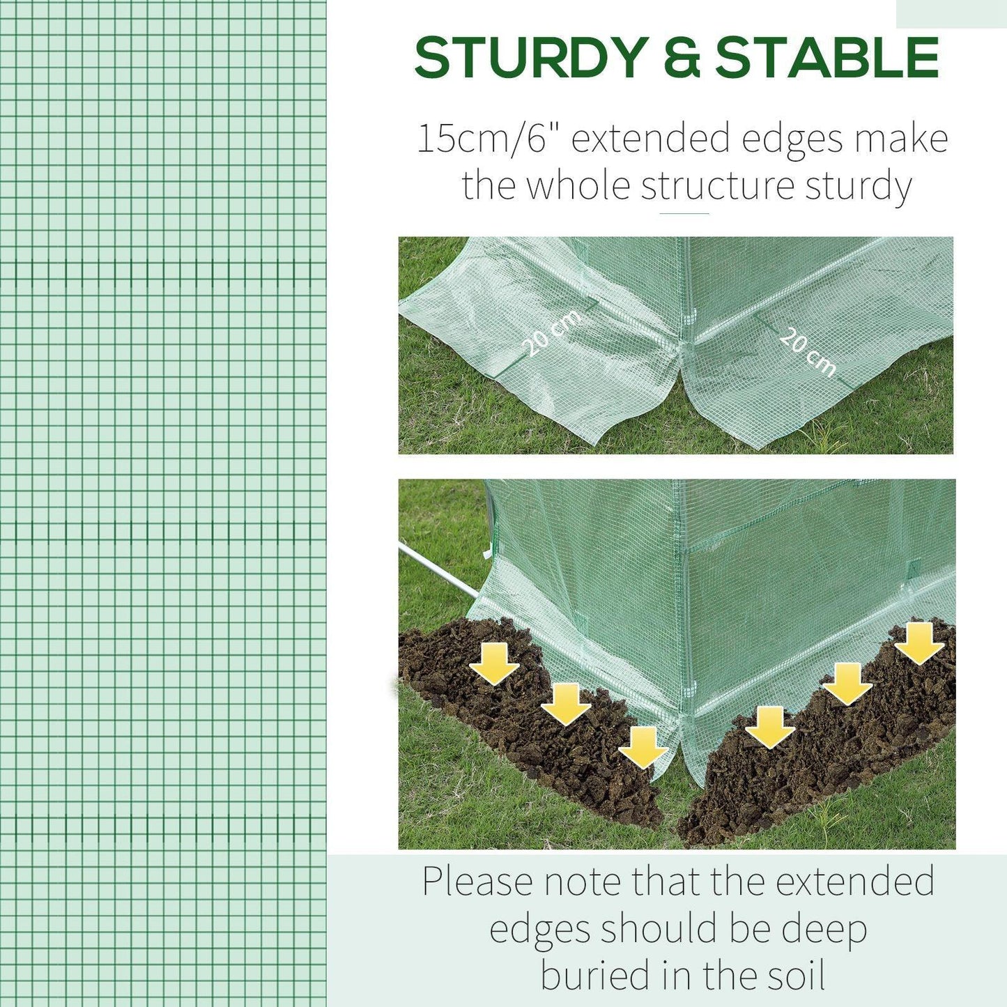 Outsunny 10x7ft Replacement Greenhouse Cover for Winter - PE Material - ALL4U RETAILER LTD