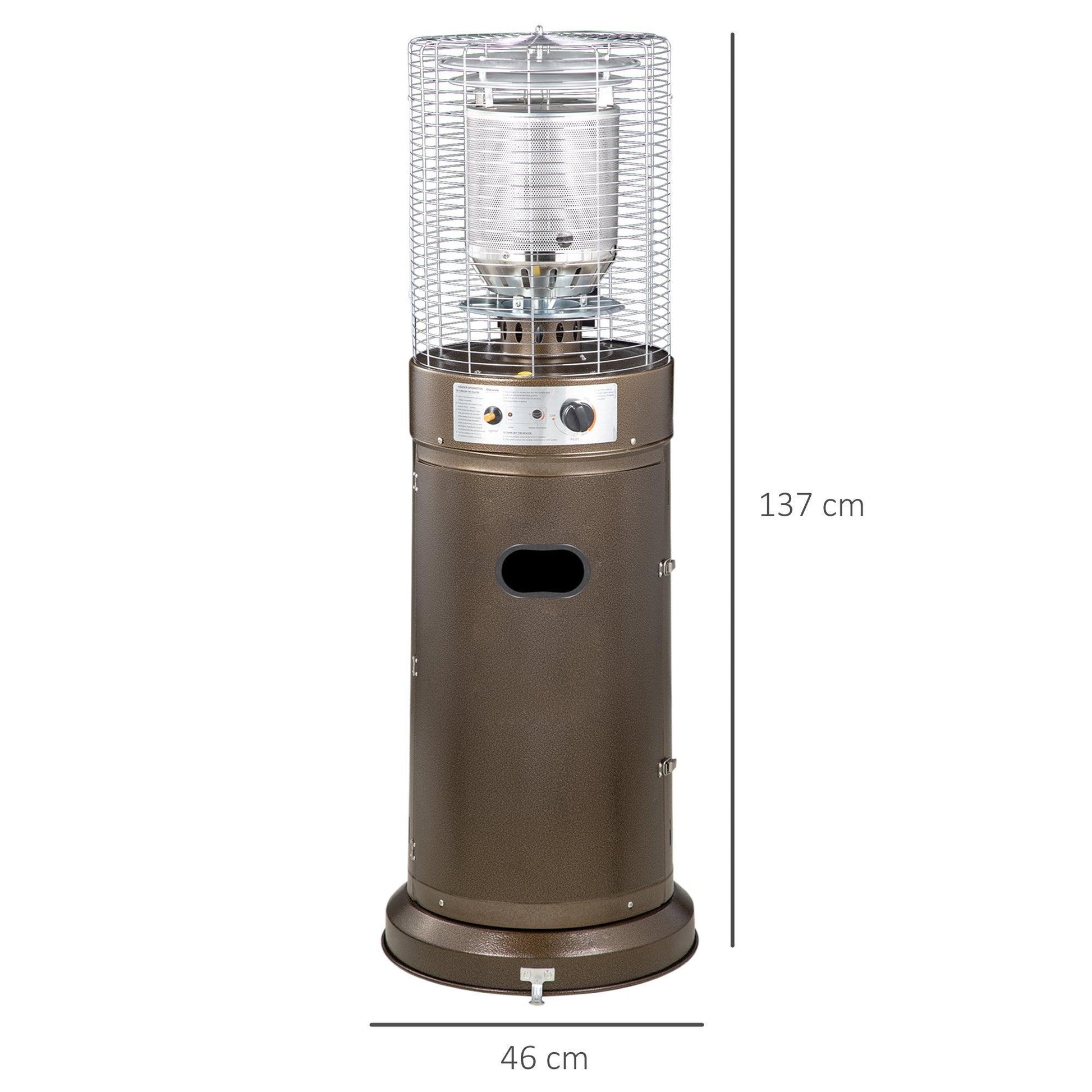 Outsunny 11KW Patio Heater - Stainless Steel, Sleek Design - ALL4U RETAILER LTD