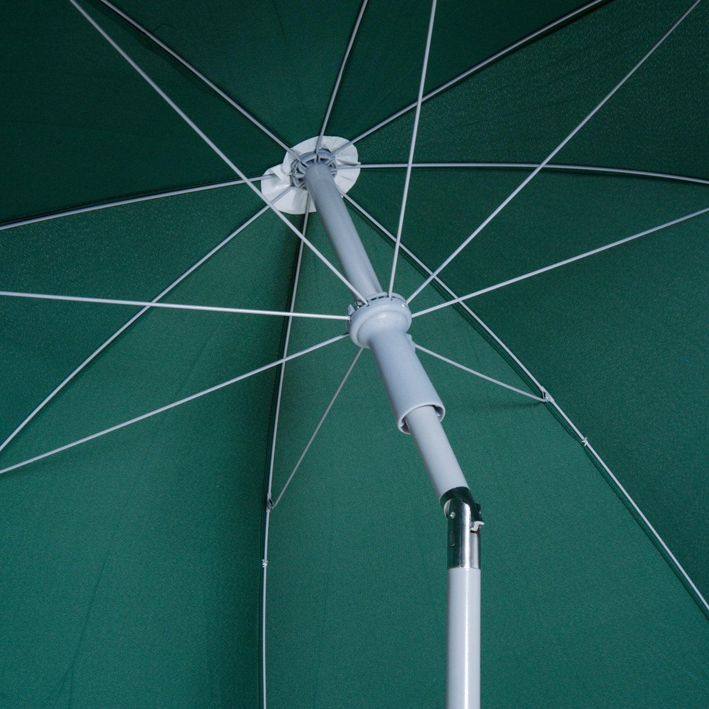 Outsunny 2.2m Beach Umbrella: Dark Green for Sun Protection - ALL4U RETAILER LTD