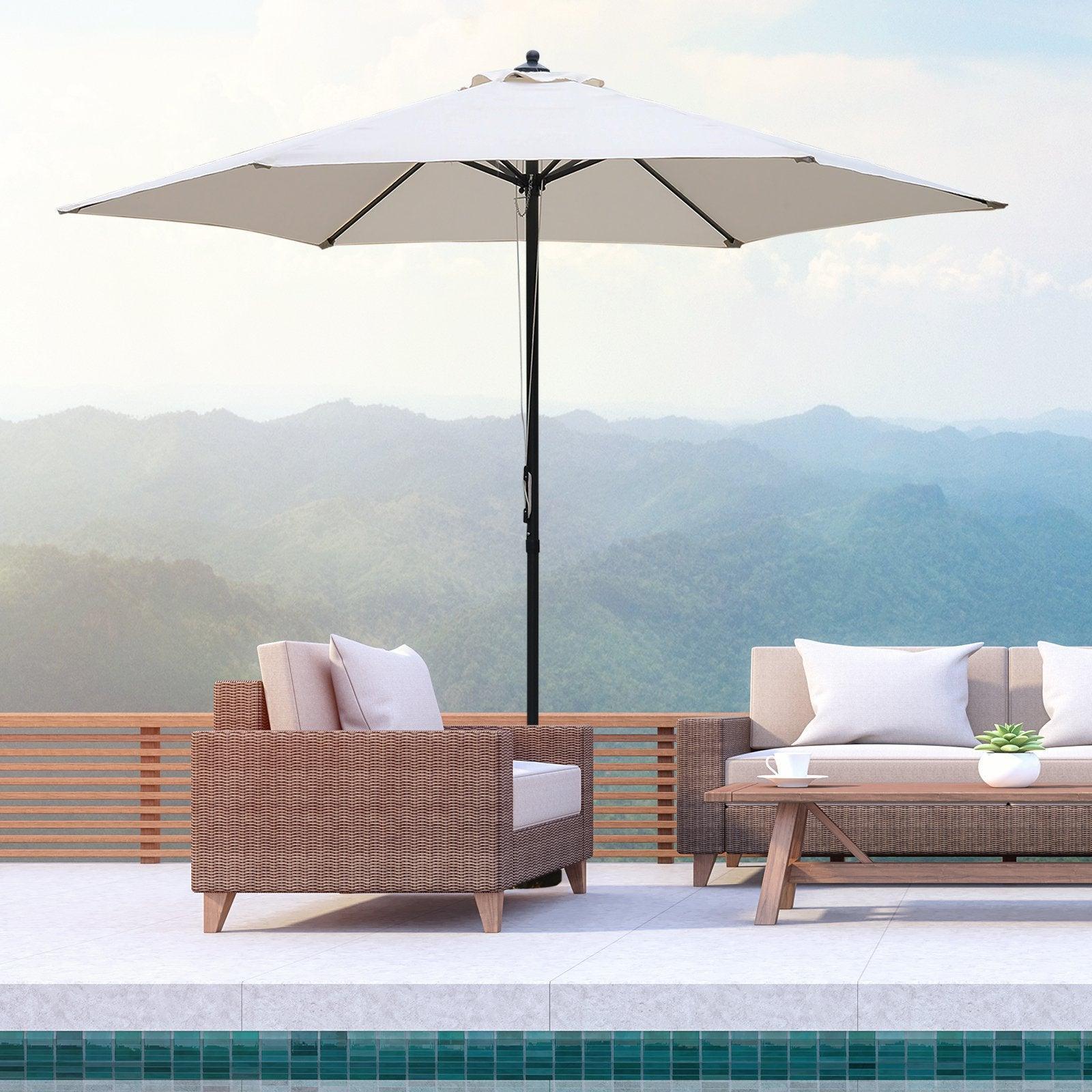 Outsunny 2.8m Patio Umbrella: Weatherproof and User-Friendly - ALL4U RETAILER LTD