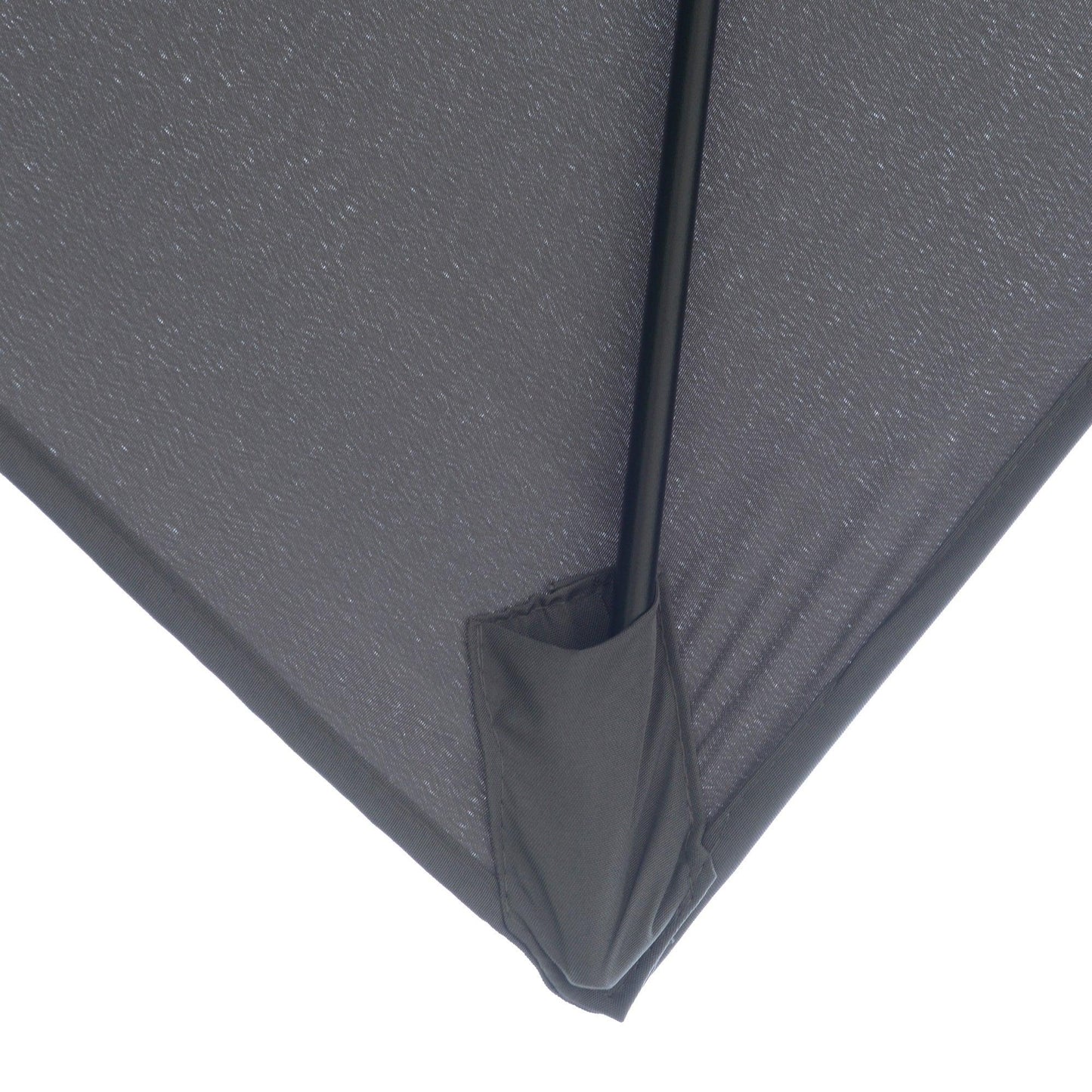 Outsunny Dark Grey Rectangular Patio Market Umbrella, 2 x 3(m) - ALL4U RETAILER LTD