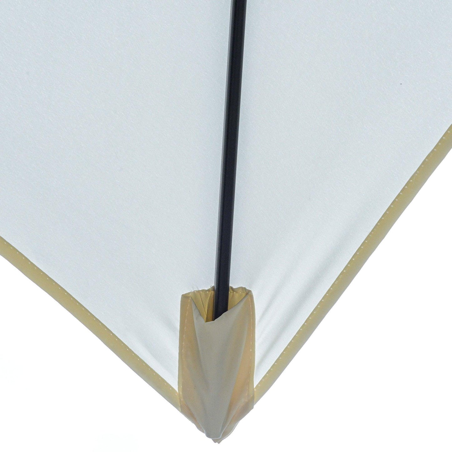 Outsunny Rectangular Market Patio Umbrella - Cream White - ALL4U RETAILER LTD