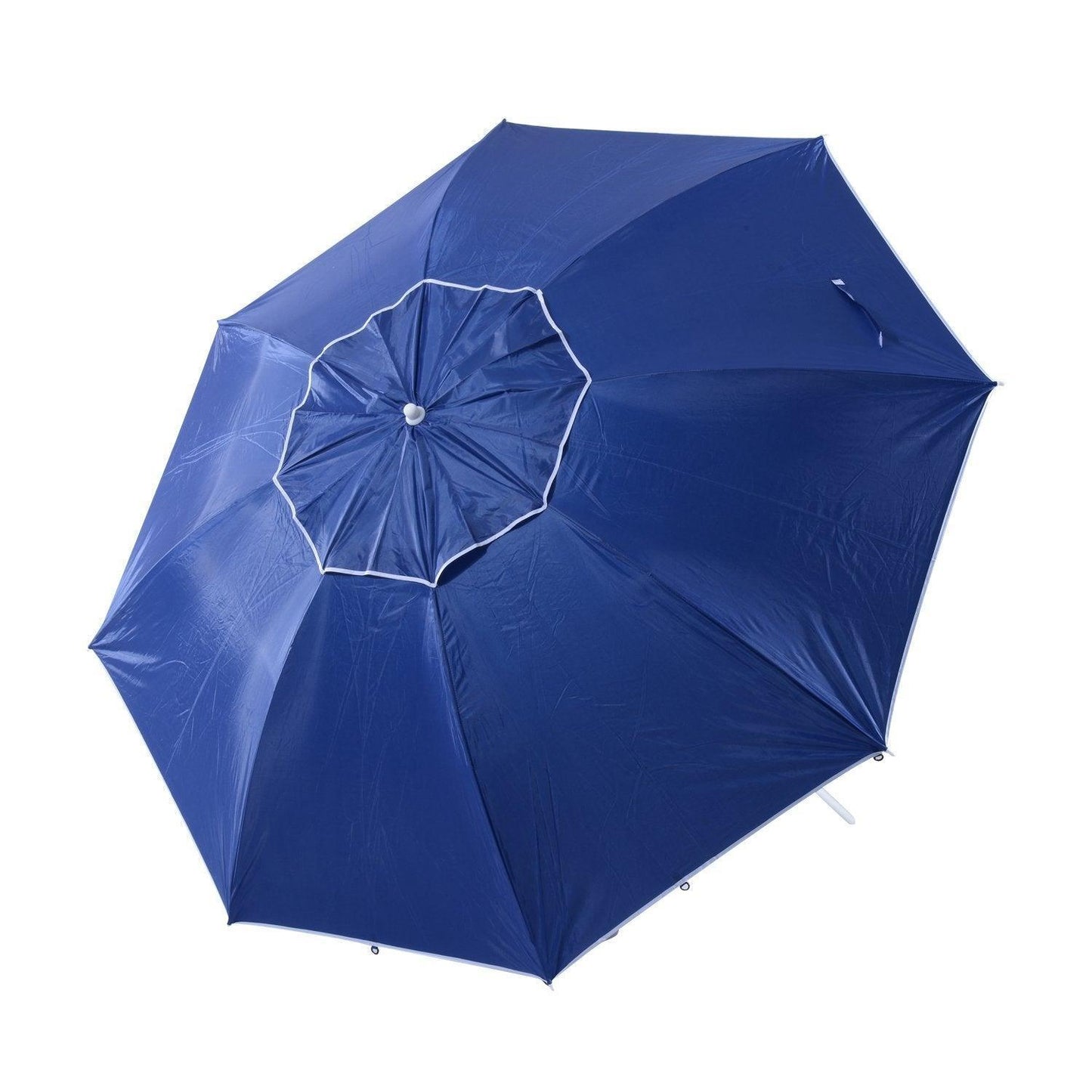 Outsunny 2m Blue Beach Umbrella - Polyester/Steel - ALL4U RETAILER LTD