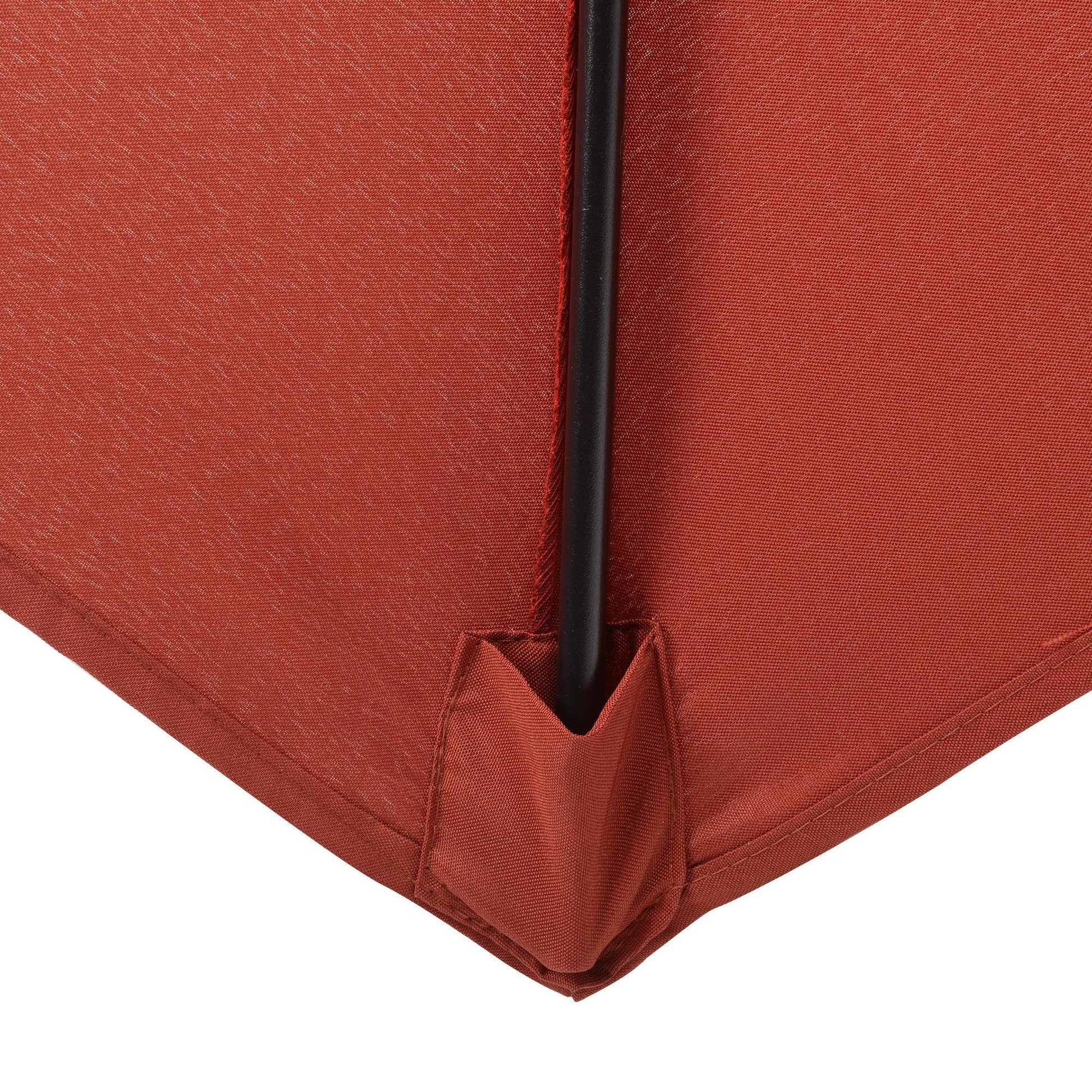 Outsunny 2m Patio Umbrella - Wine Red - ALL4U RETAILER LTD